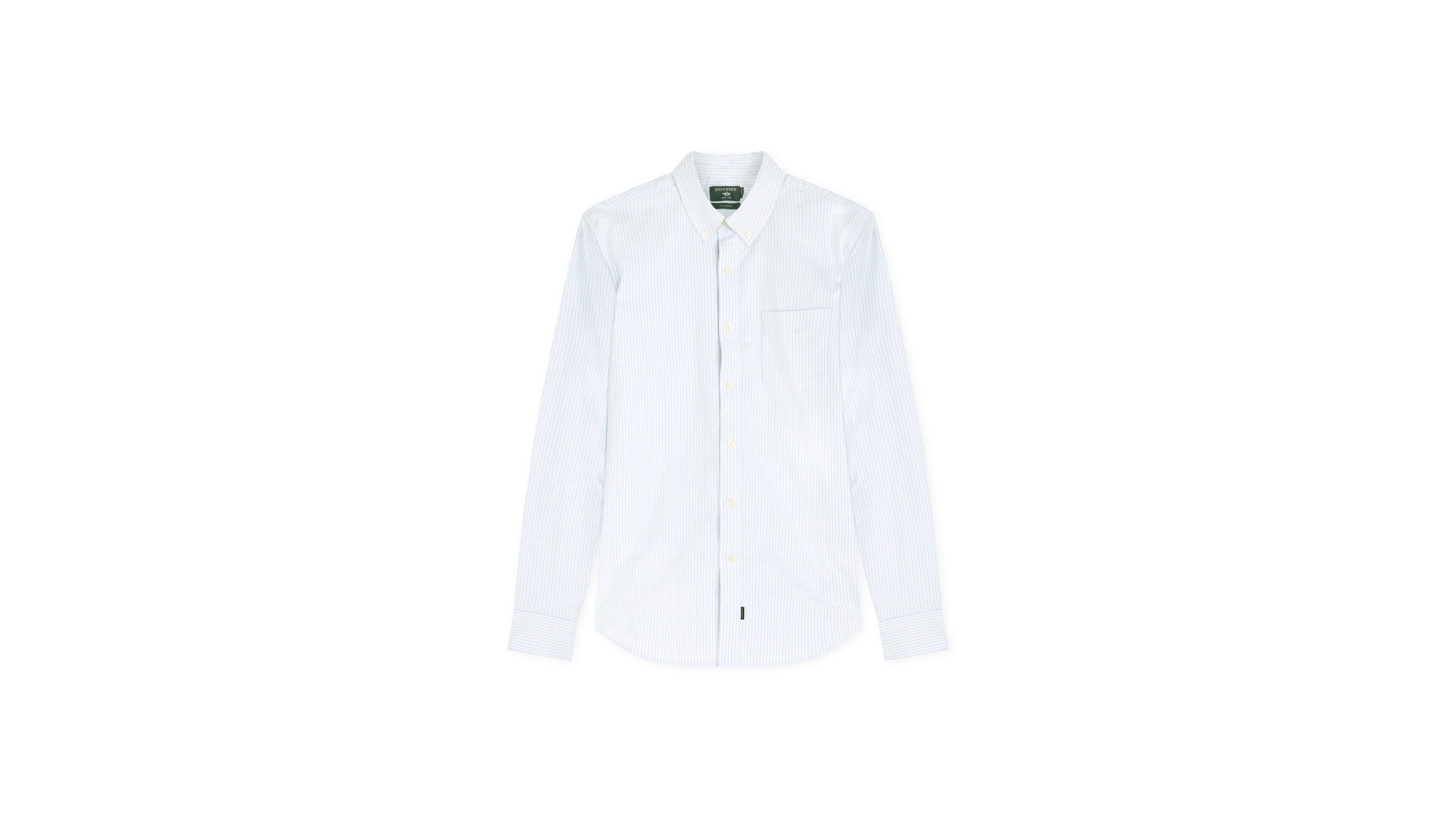 Dockers Oxford Chemise Slim Bleue Stretch Bureau