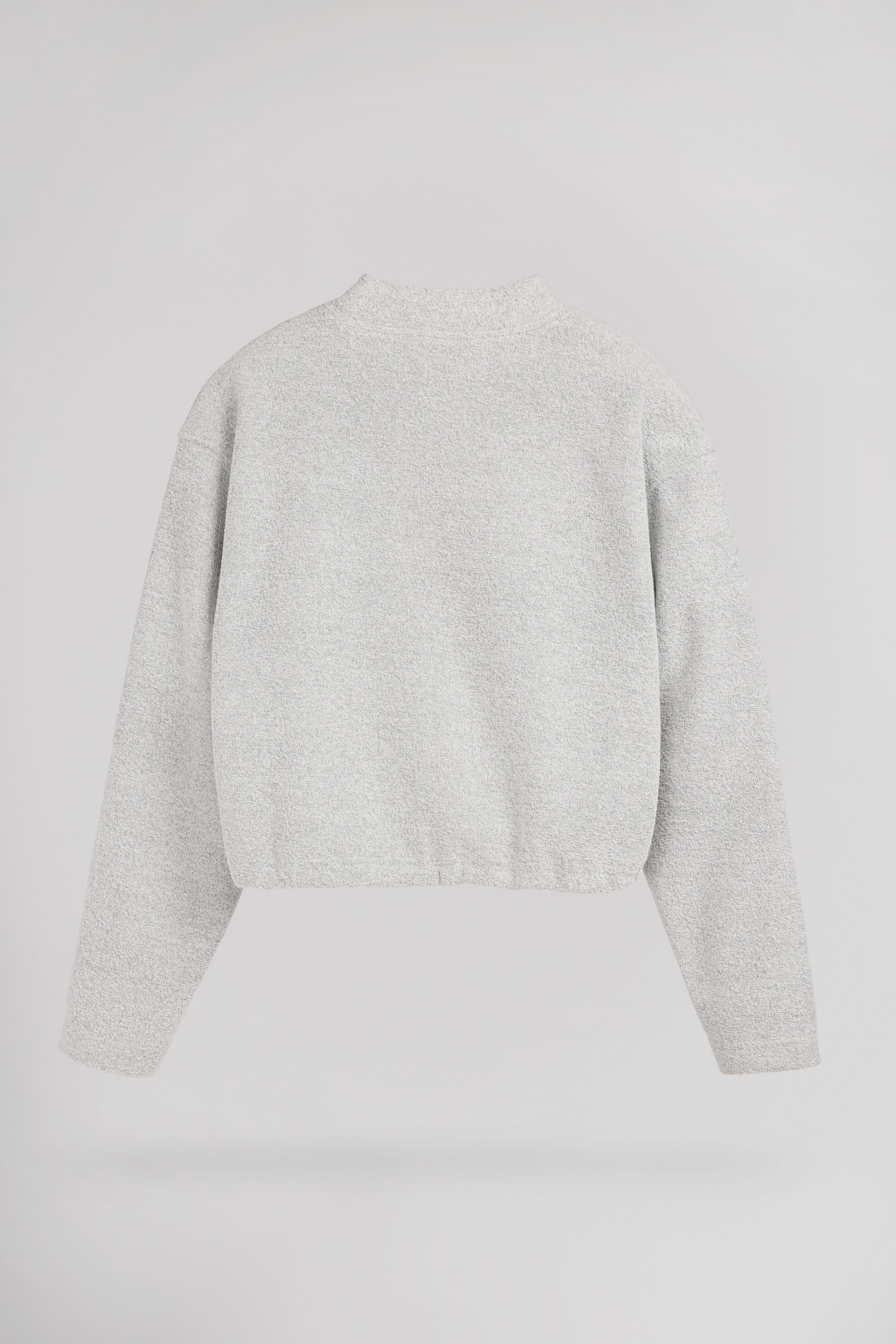 Teddy Smith S-Ody JR sweat court gris chiné fille