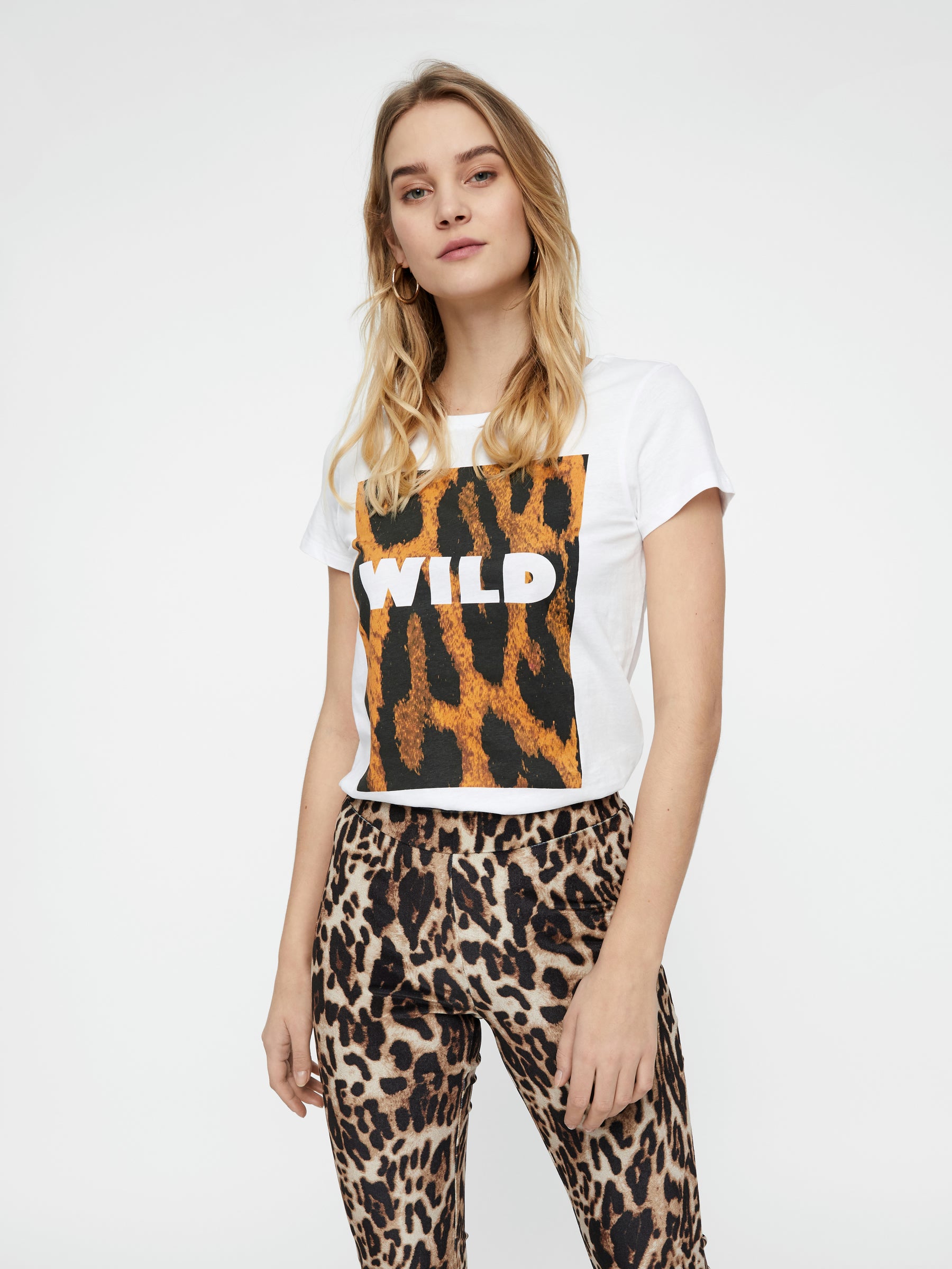 Noisy May t-shirt tigre manches courtes col rond