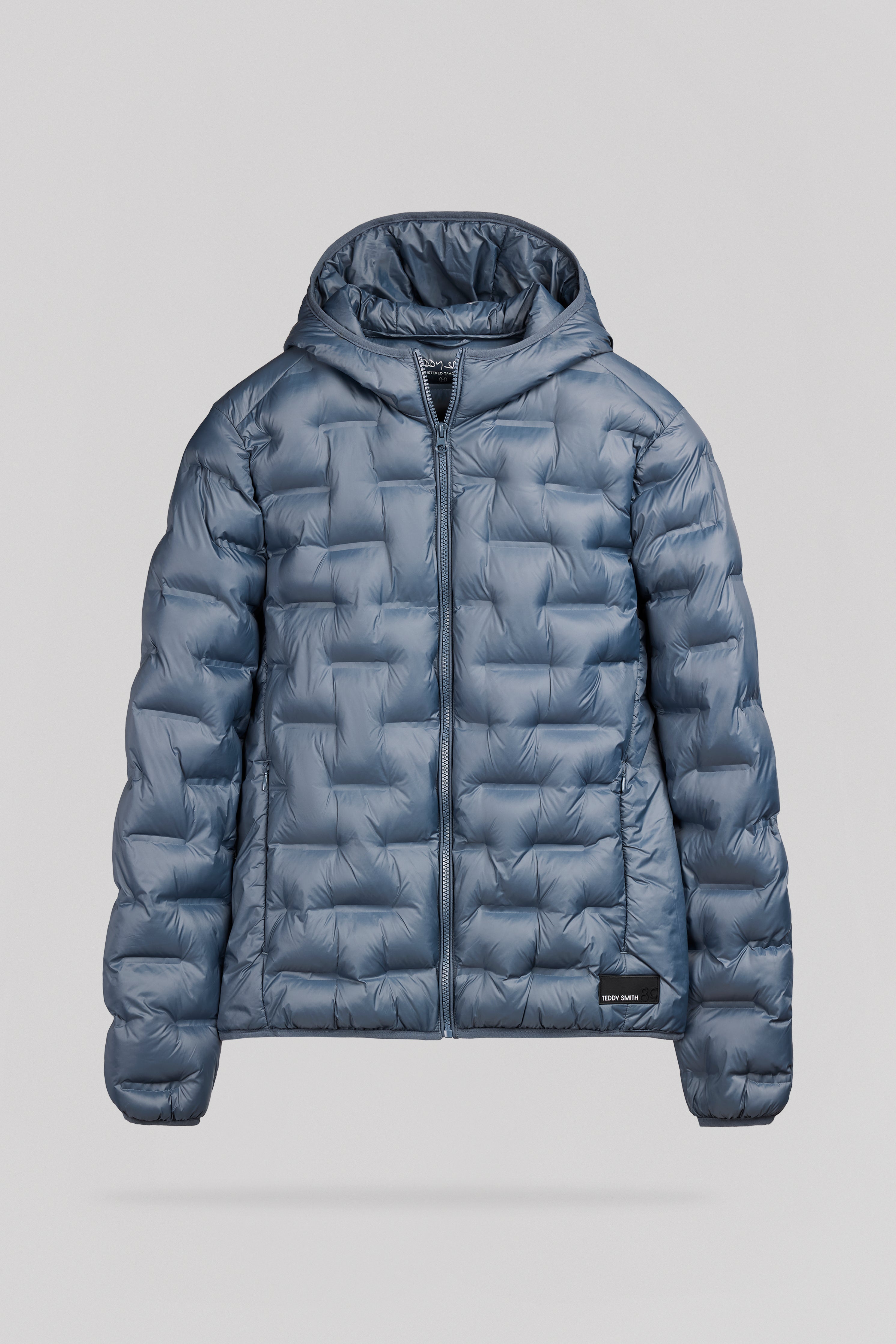 Teddy Smith Blighter 2 doudoune capuche gris météore homme