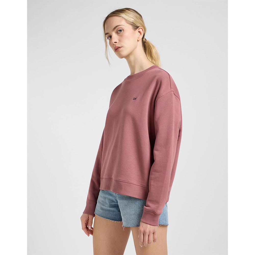 Lee Raglan Crew SWS sweat femme marron luxueux polaire