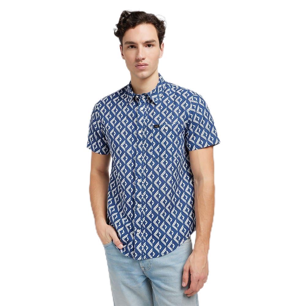 Lee Leesure chemise homme manches courtes rayé coton