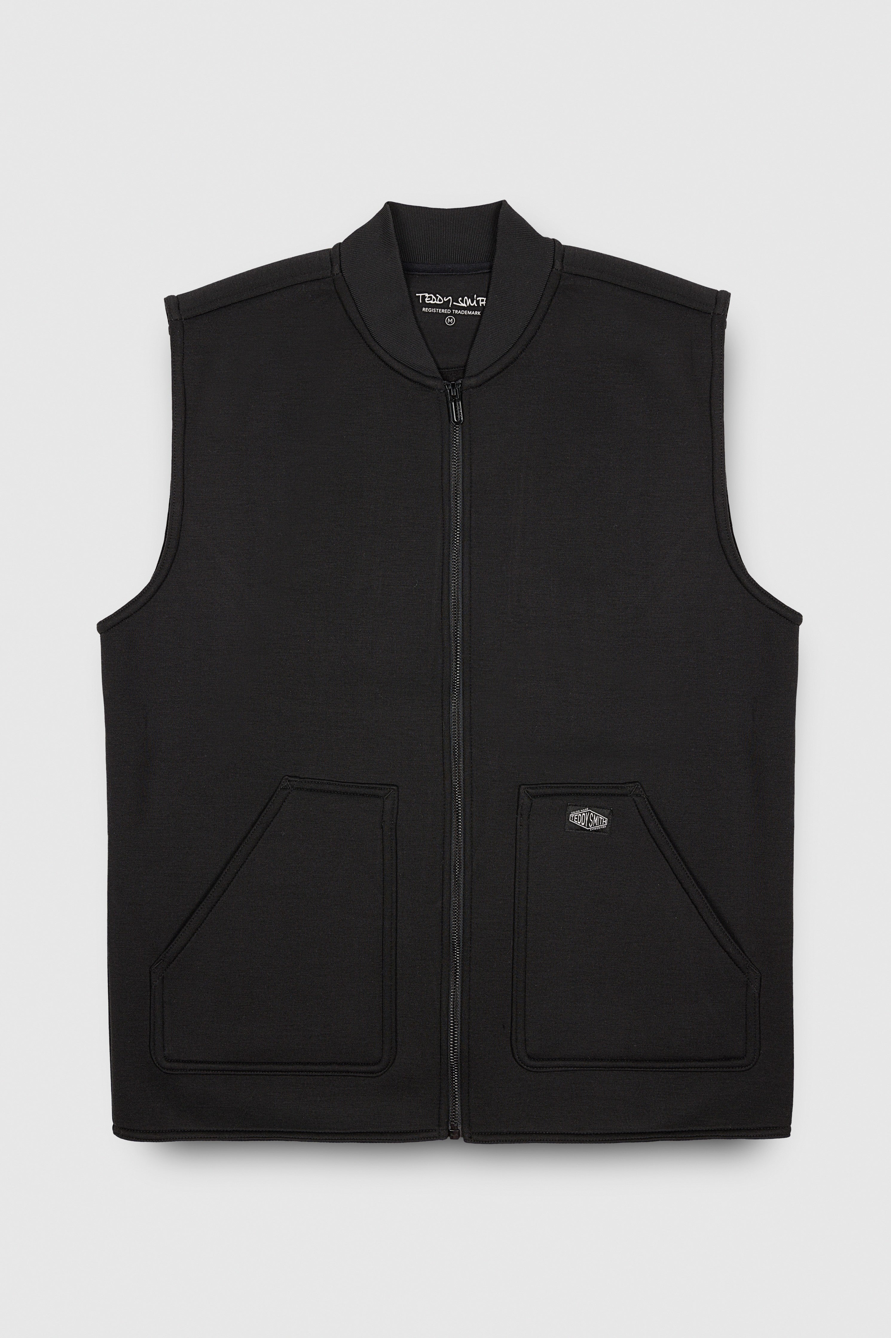Teddy Smith G-RYSE ZIP gilet sans manches homme noir