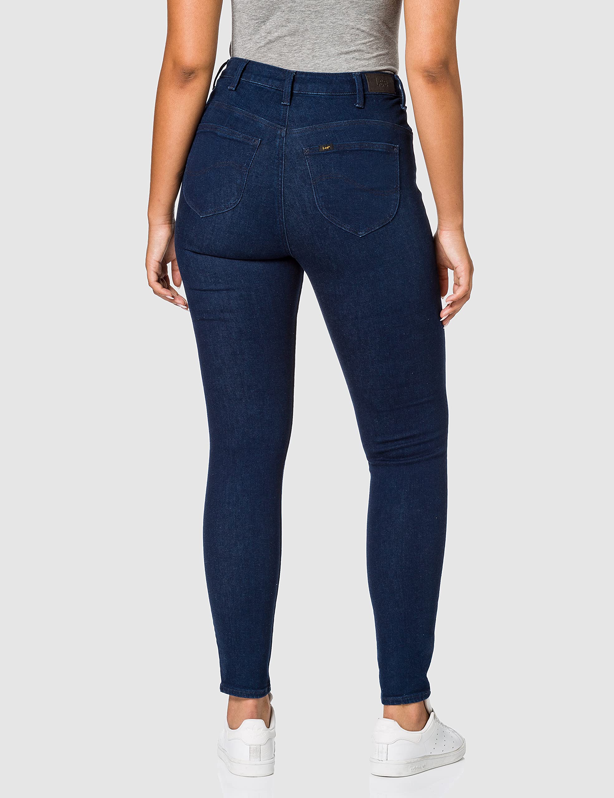 Lee Super High Scarlett Jean Femme Noir Taille Haute