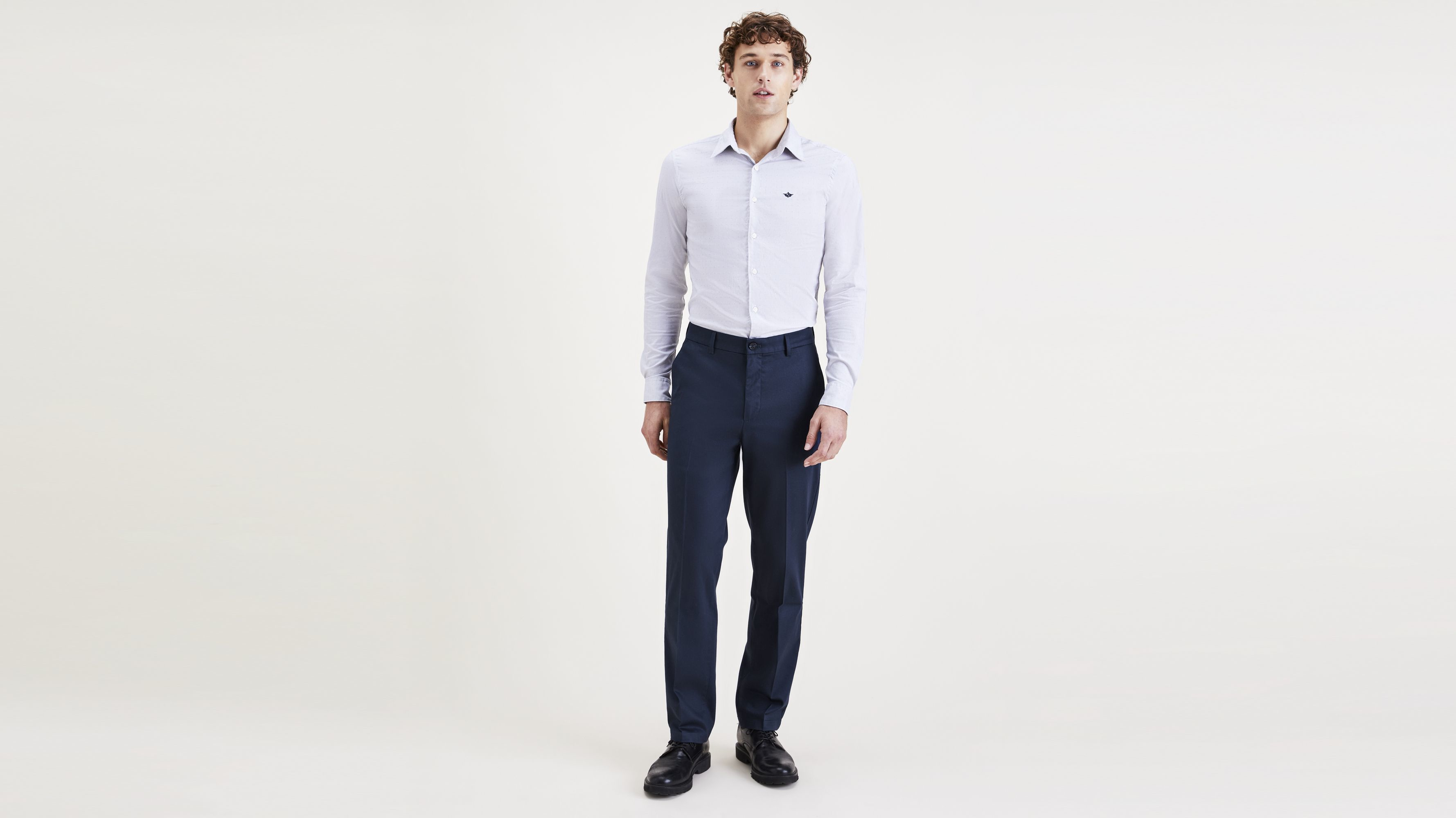 Dockers Signature Iron Free chino homme Navy Blazer stretch