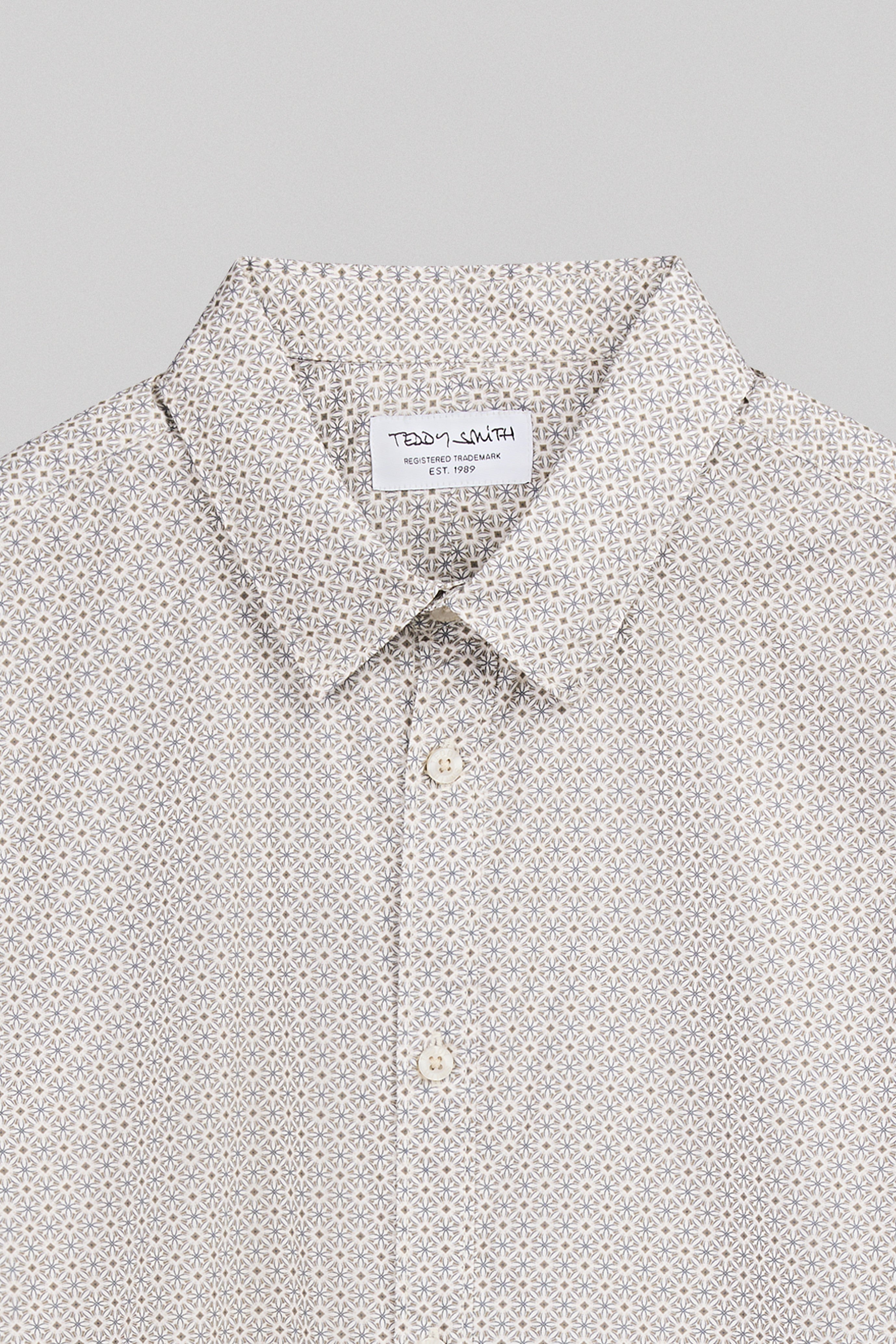 Teddy Smith Carton ML Cream chemise cintrée crème