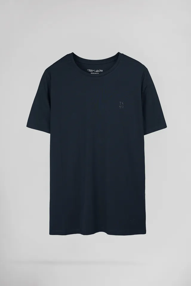 Teddy Smith T-Telo MC t-shirt total navy regular coton