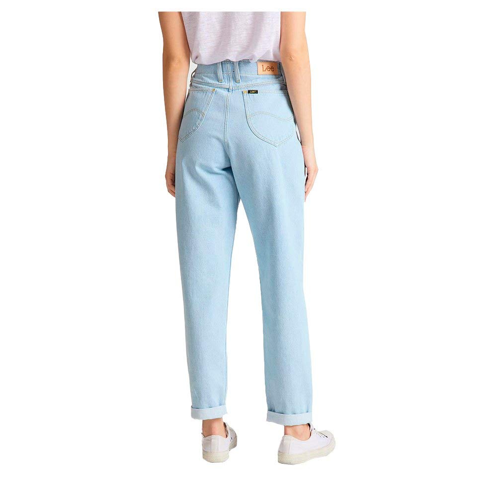 Lee Elasticated Mom jean femme délavé coupe taille haute
