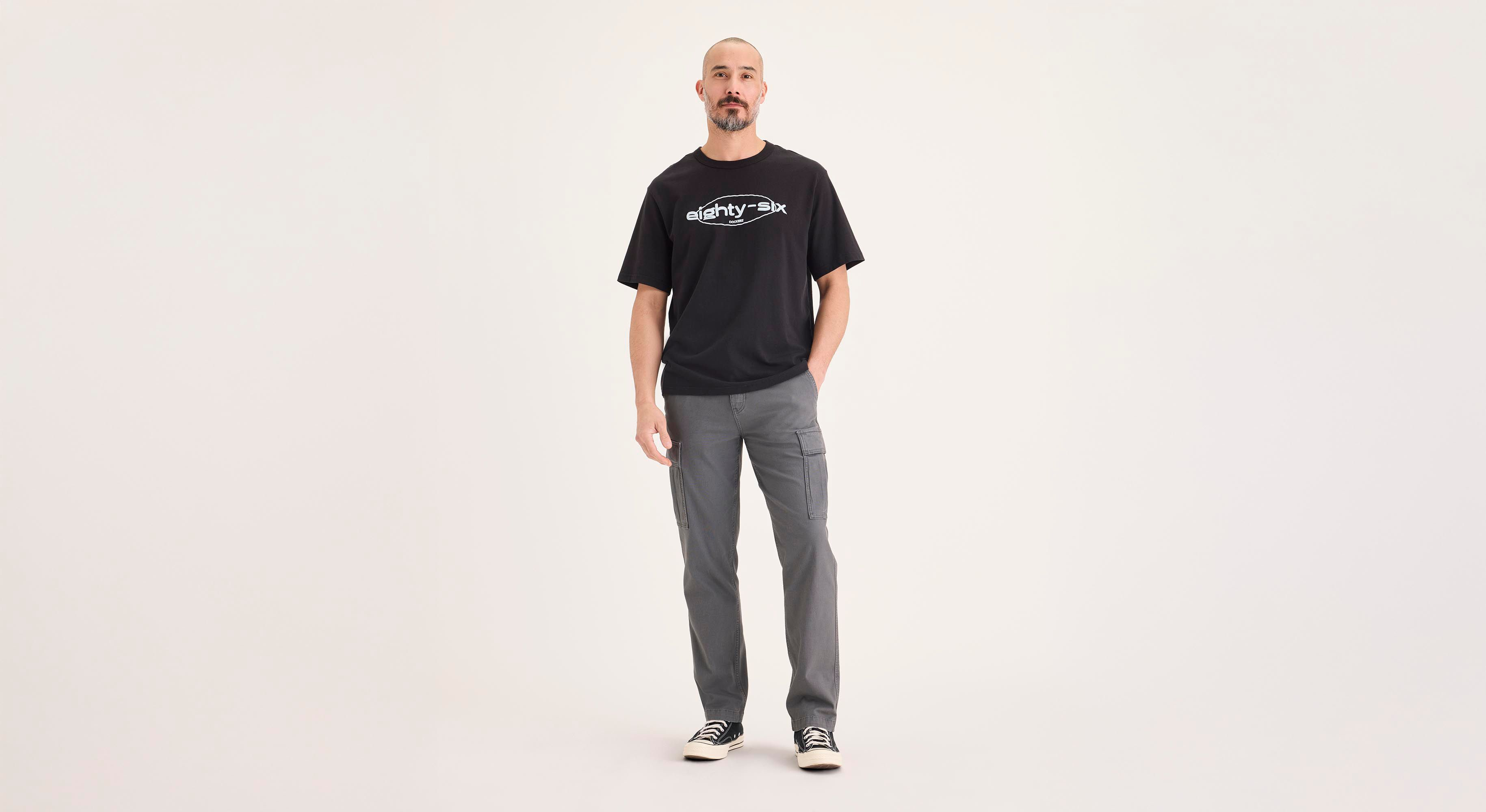 Dockers Utility Cargo Pant cargo gris coupe droite