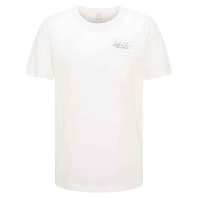 Lee Poster T-shirt Homme Écru Coupe Droite