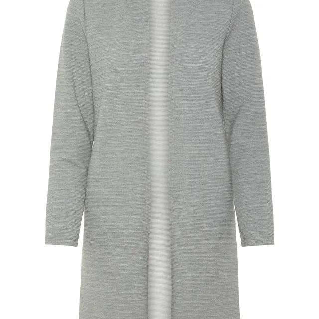 Noisy May gilet long col rond doux regular fit 85 cm
