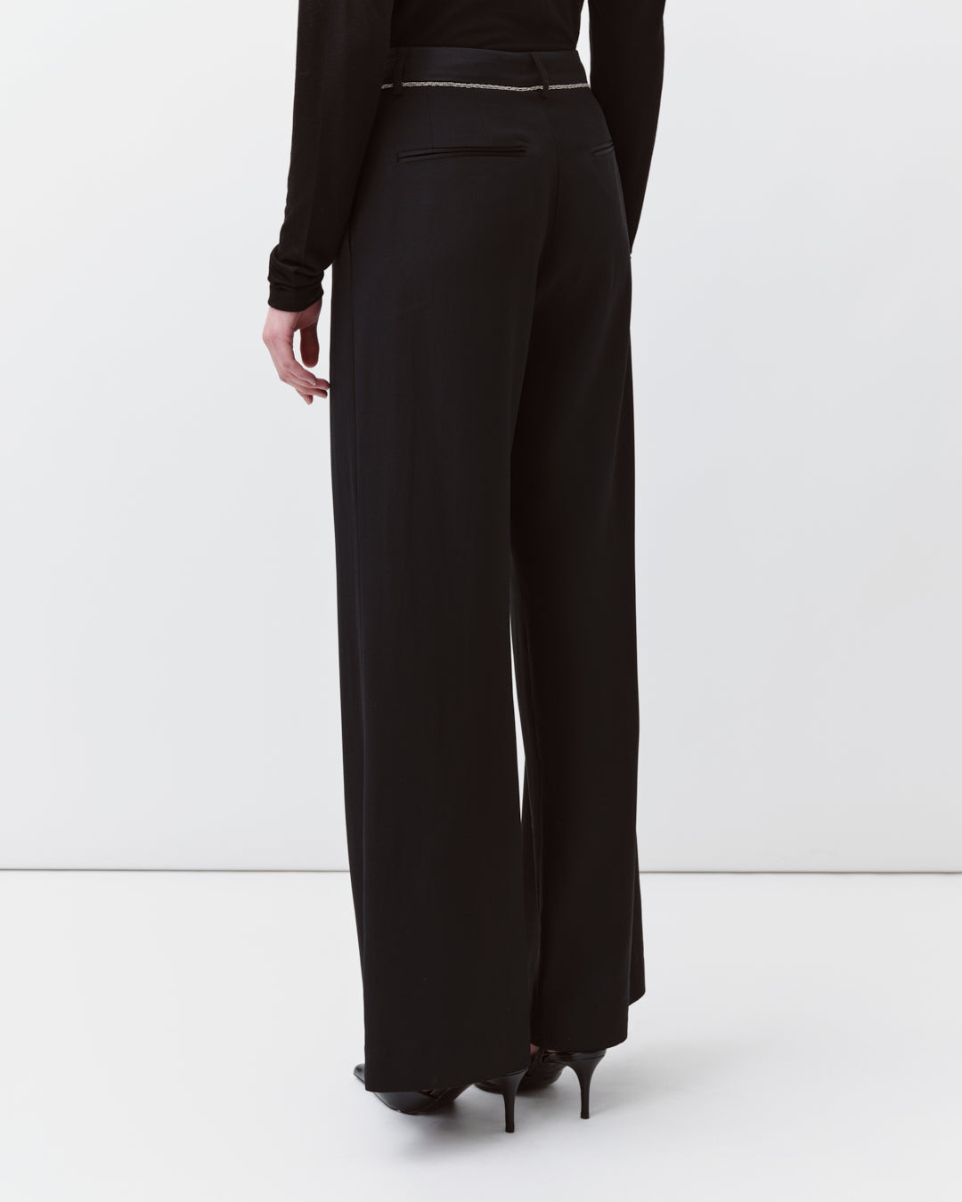 DIEGA PALEXIO pantalon large noir fluide