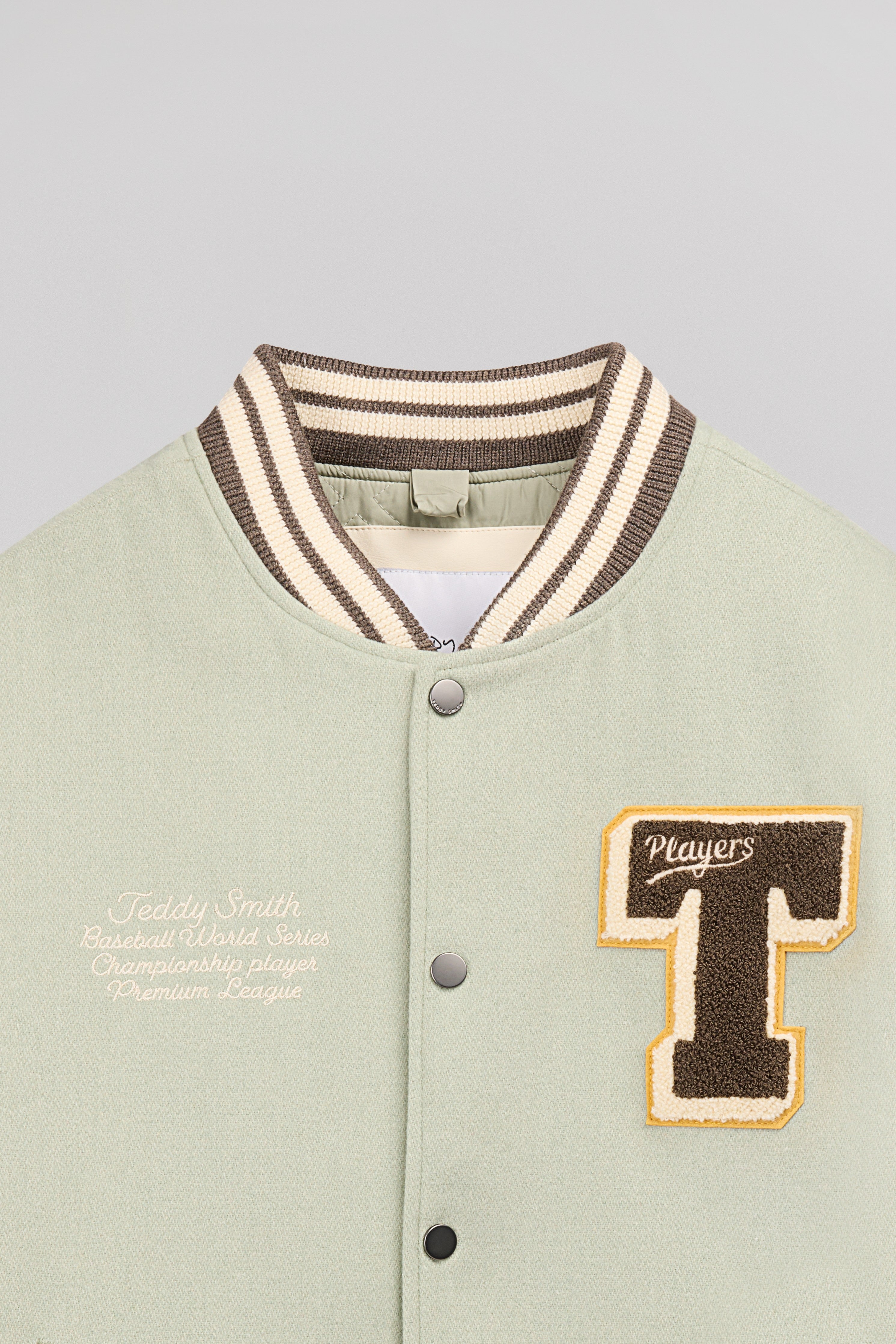 Teddy Smith B-Romeo blouson teddy vert sauge homme