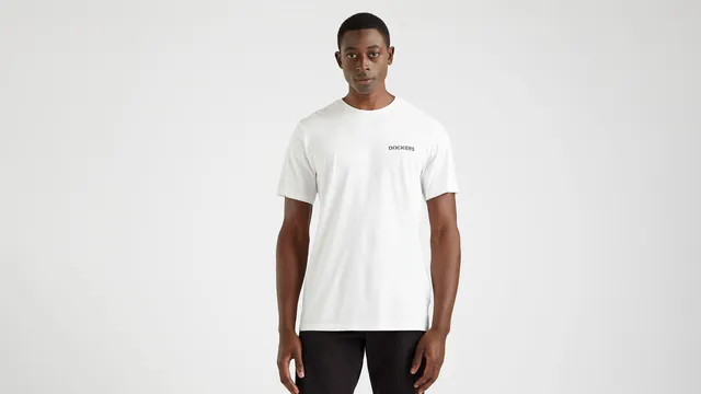 Dockers Stencil Graphic Tee T-shirt slim blanc coton