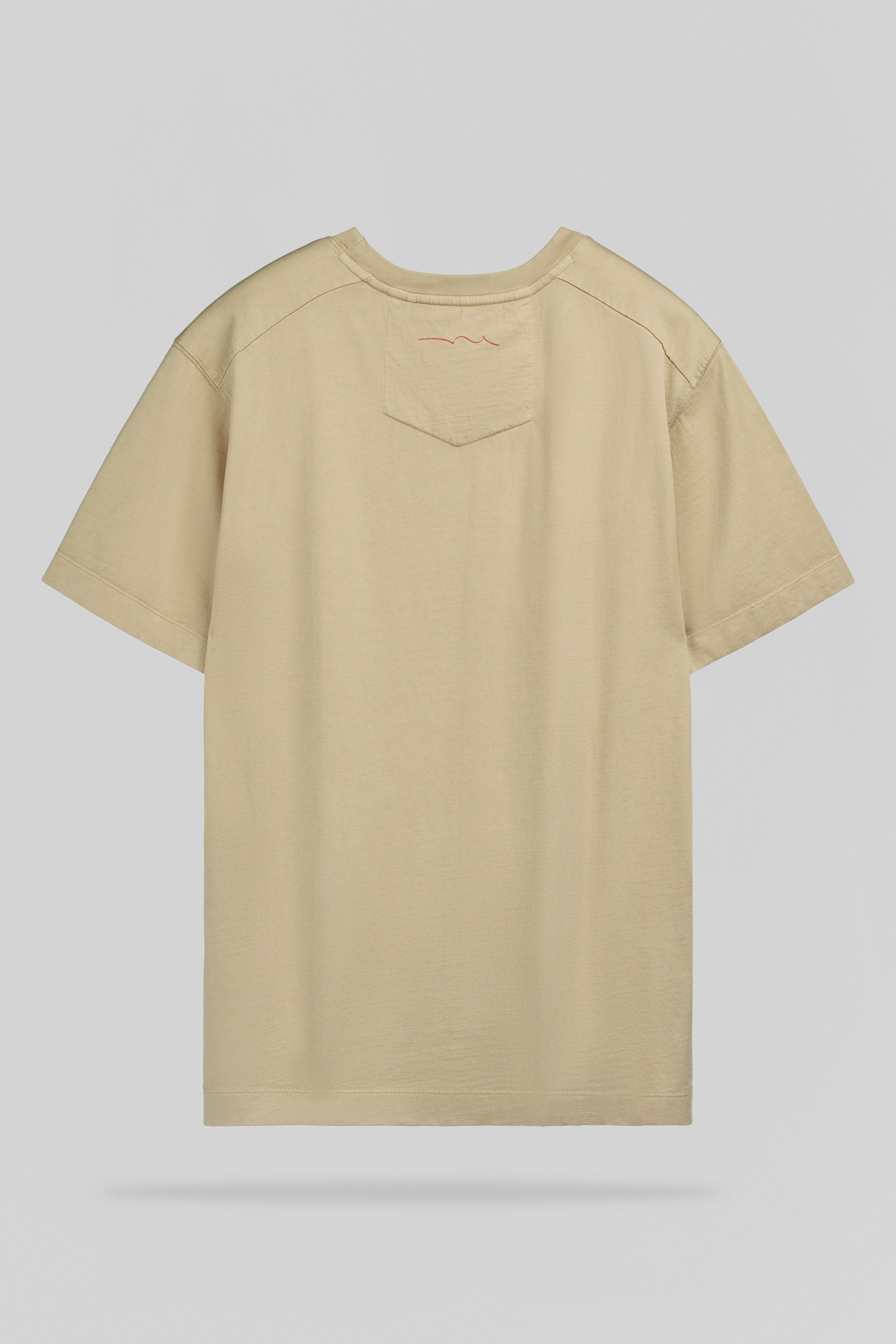 Teddy Smith T-Nateo MC Wolf Beige t-shirt ample coton lourd