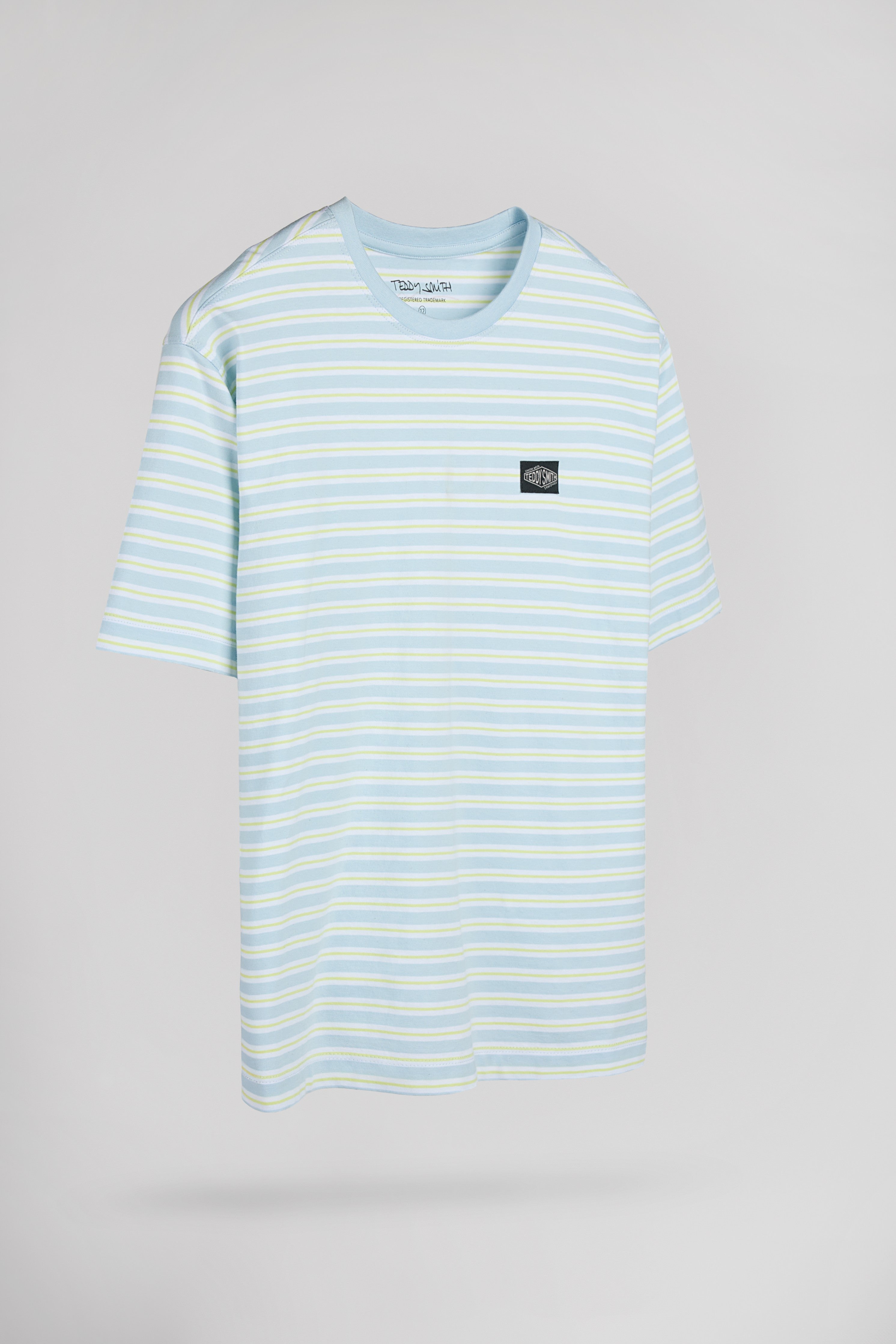 Teddy Smith T-Stry MC JR Pastel Blue t-shirt garçon rayures