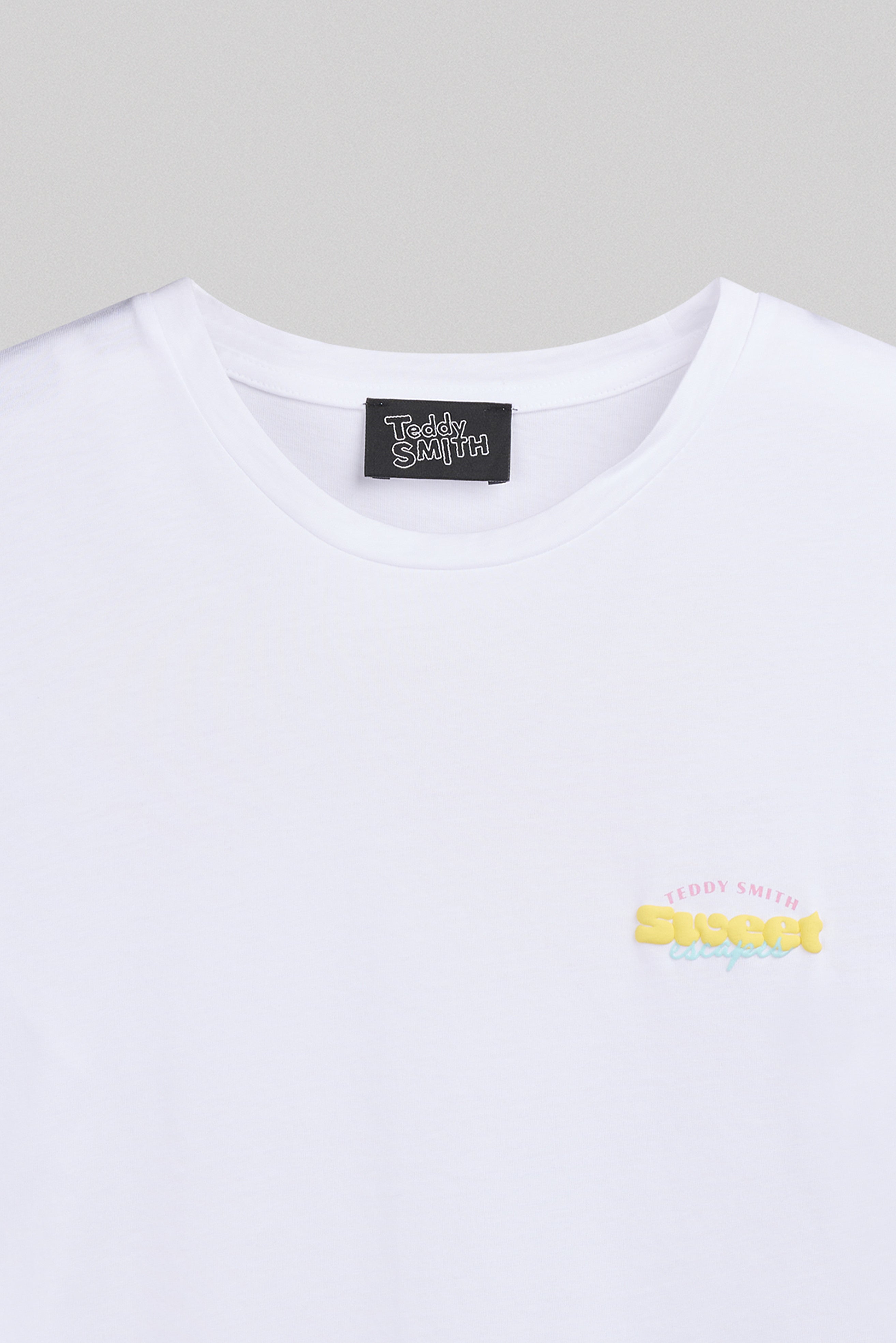 Teddy Smith T-Icy Mc Blanc t-shirt oversize coton