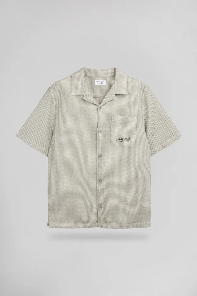 Teddy Smith C-Elvis chemise kaki manches courtes S