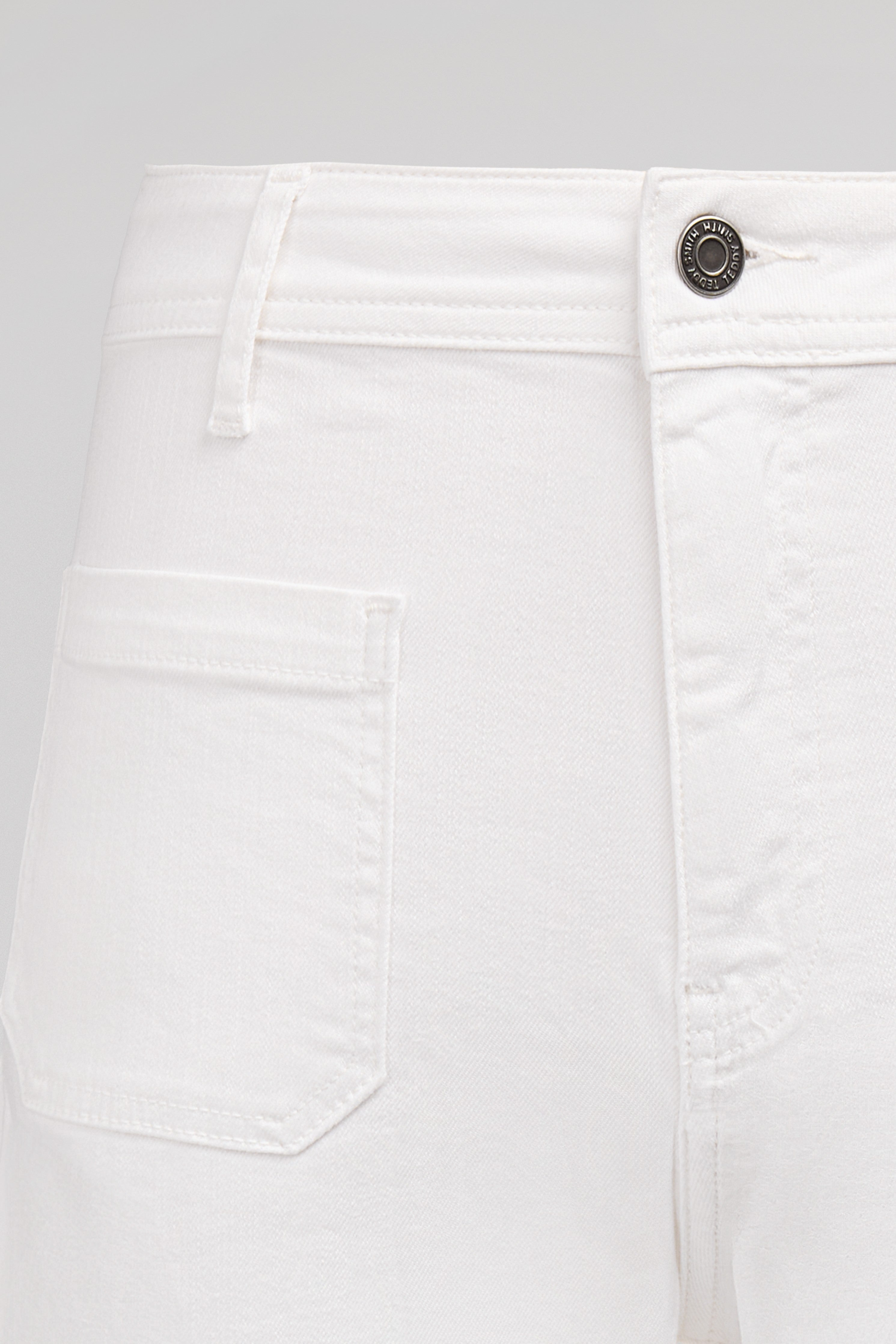 Teddy Smith P-Josefa 4PP jean flare blanc taille haute