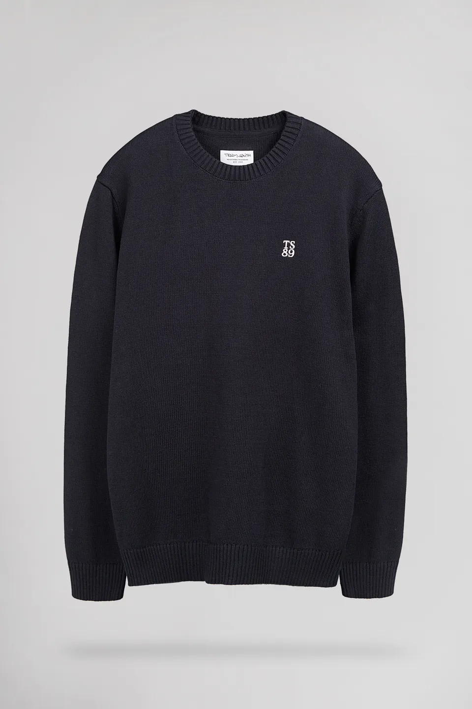 Teddy Smith P-Jimmy pull homme coton bleu navy
