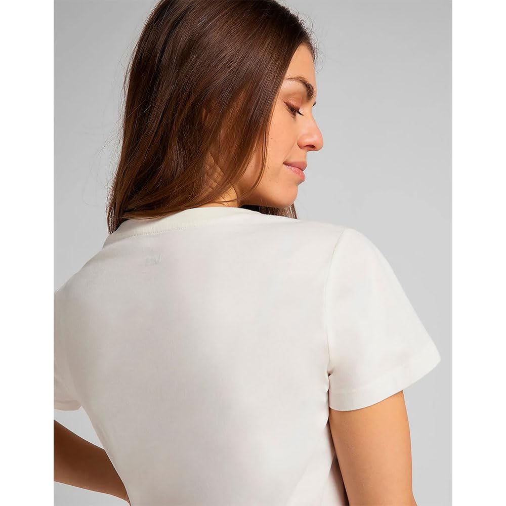 Lee Palm Tree T-shirt Femme Rose Col V