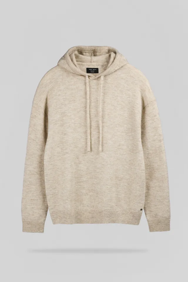 Teddy Smith P-Carson pull capuche beige lin 50% laine