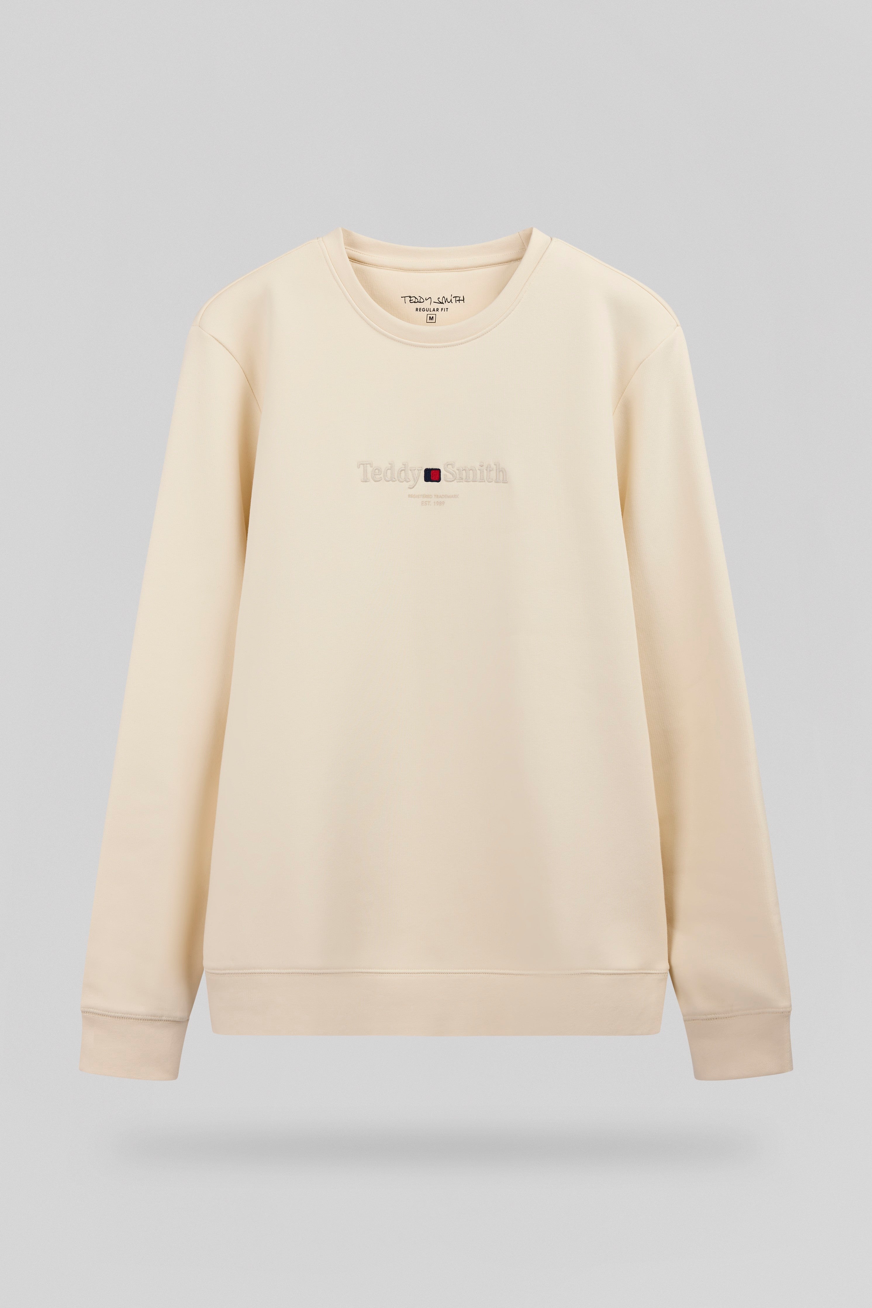 Teddy Smith S-Jim RC sweat homme beige naturel