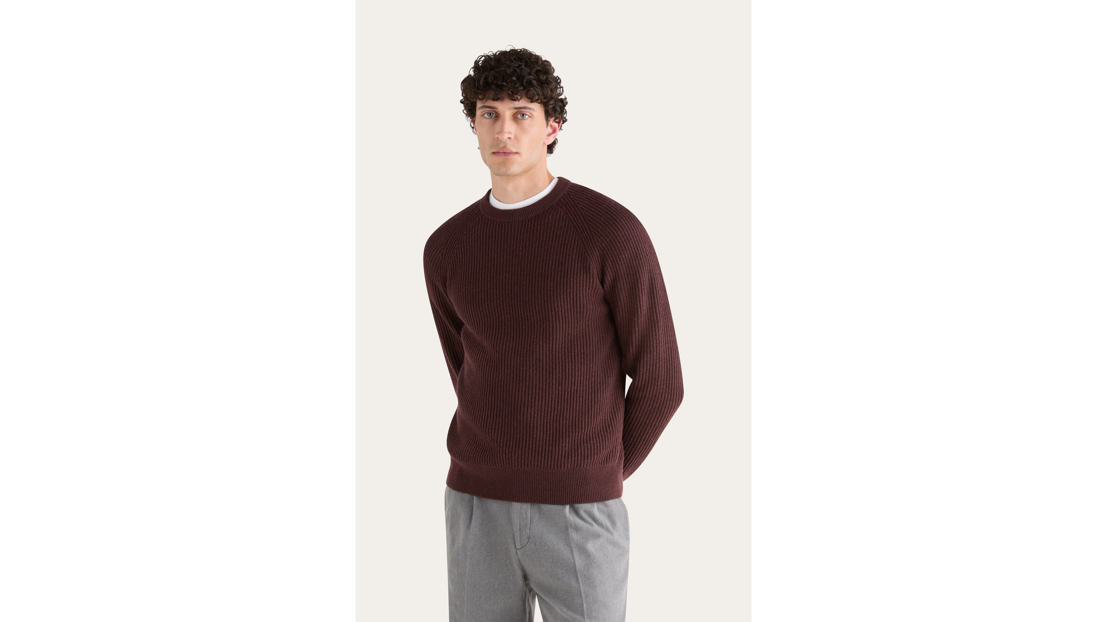 Dockers pull col rond rouge coupe regular homme