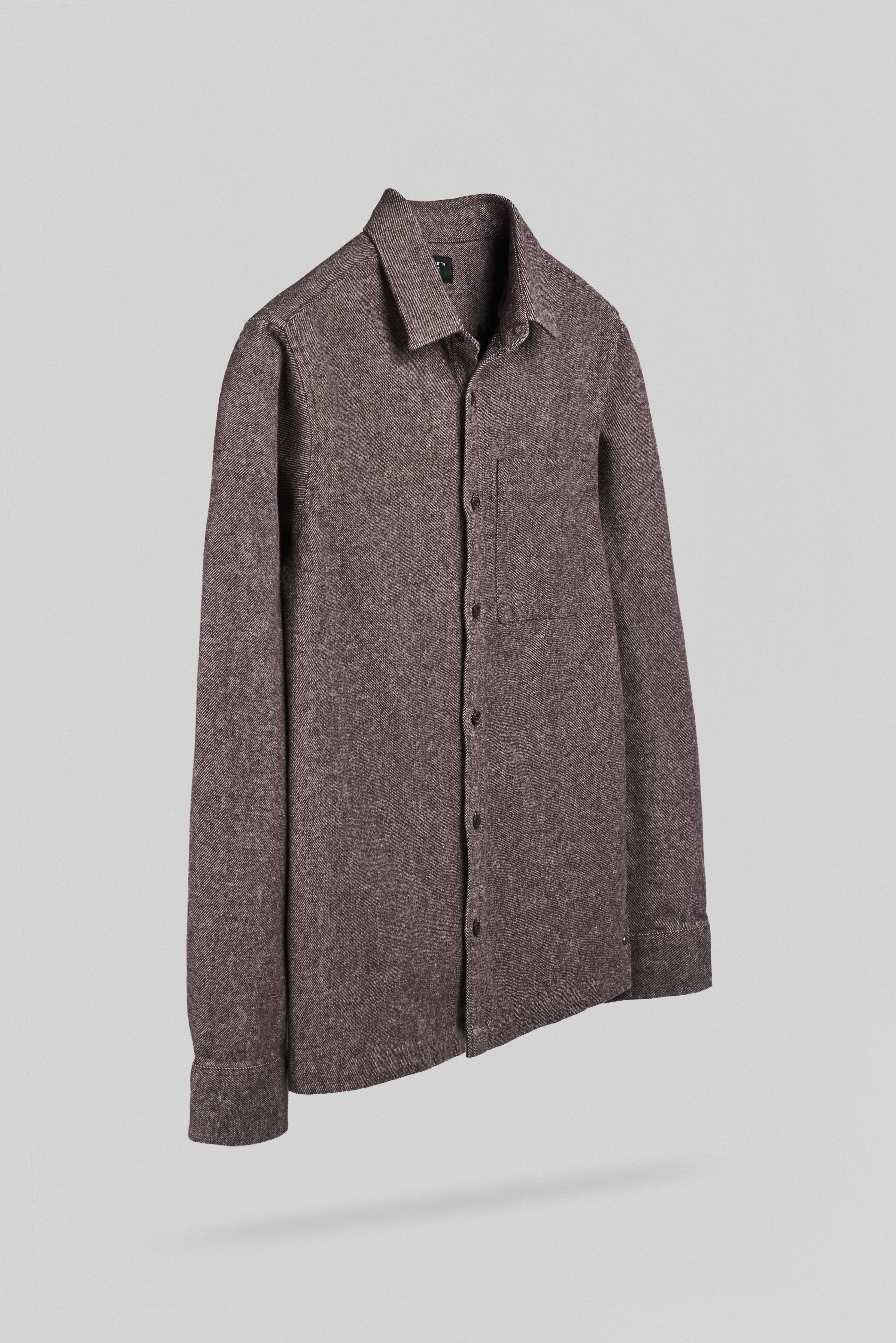 Teddy Smith C-Scott ML chemise flanelle marron prune coton