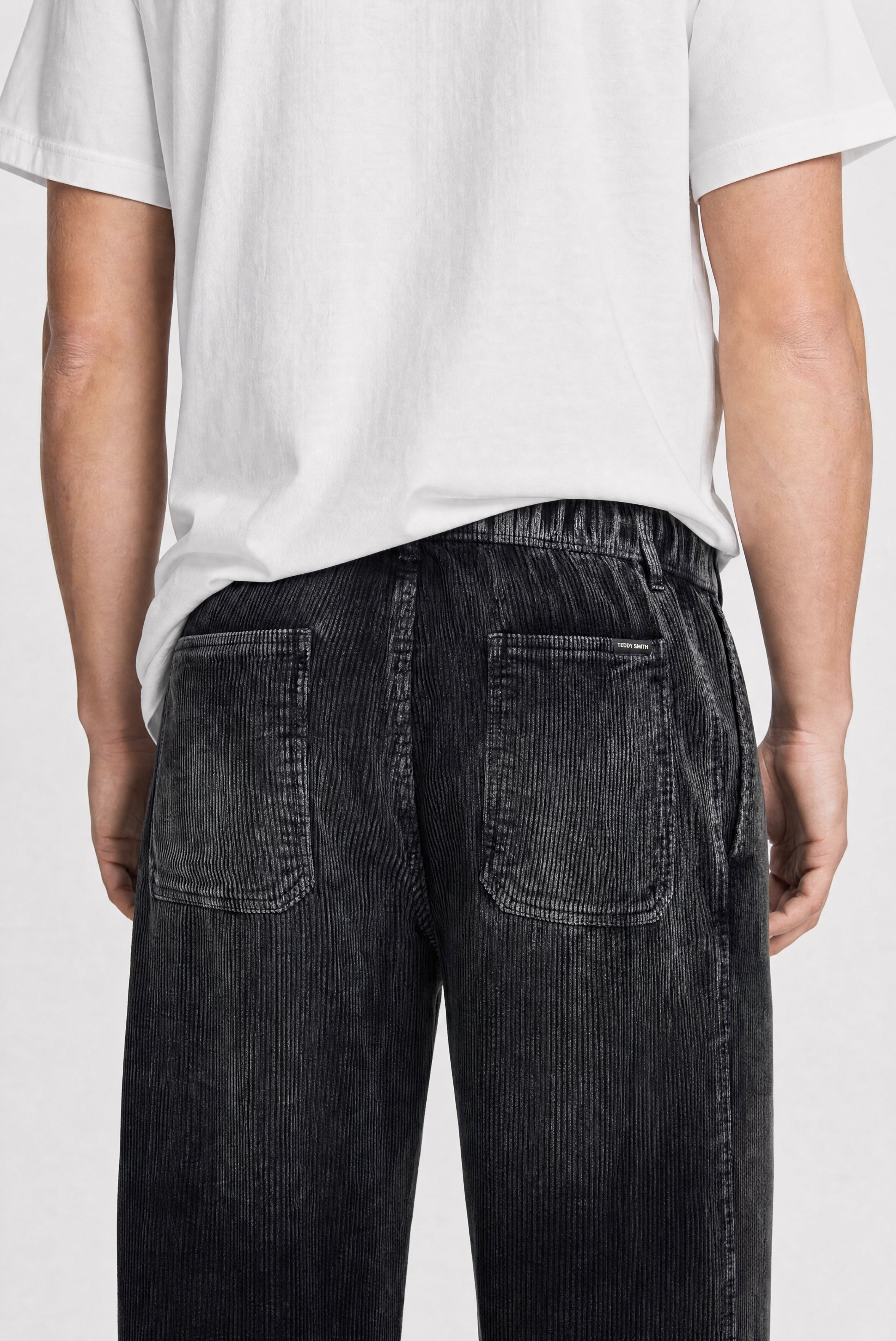 Teddy Smith P-York Velvet pantalon velours noir homme
