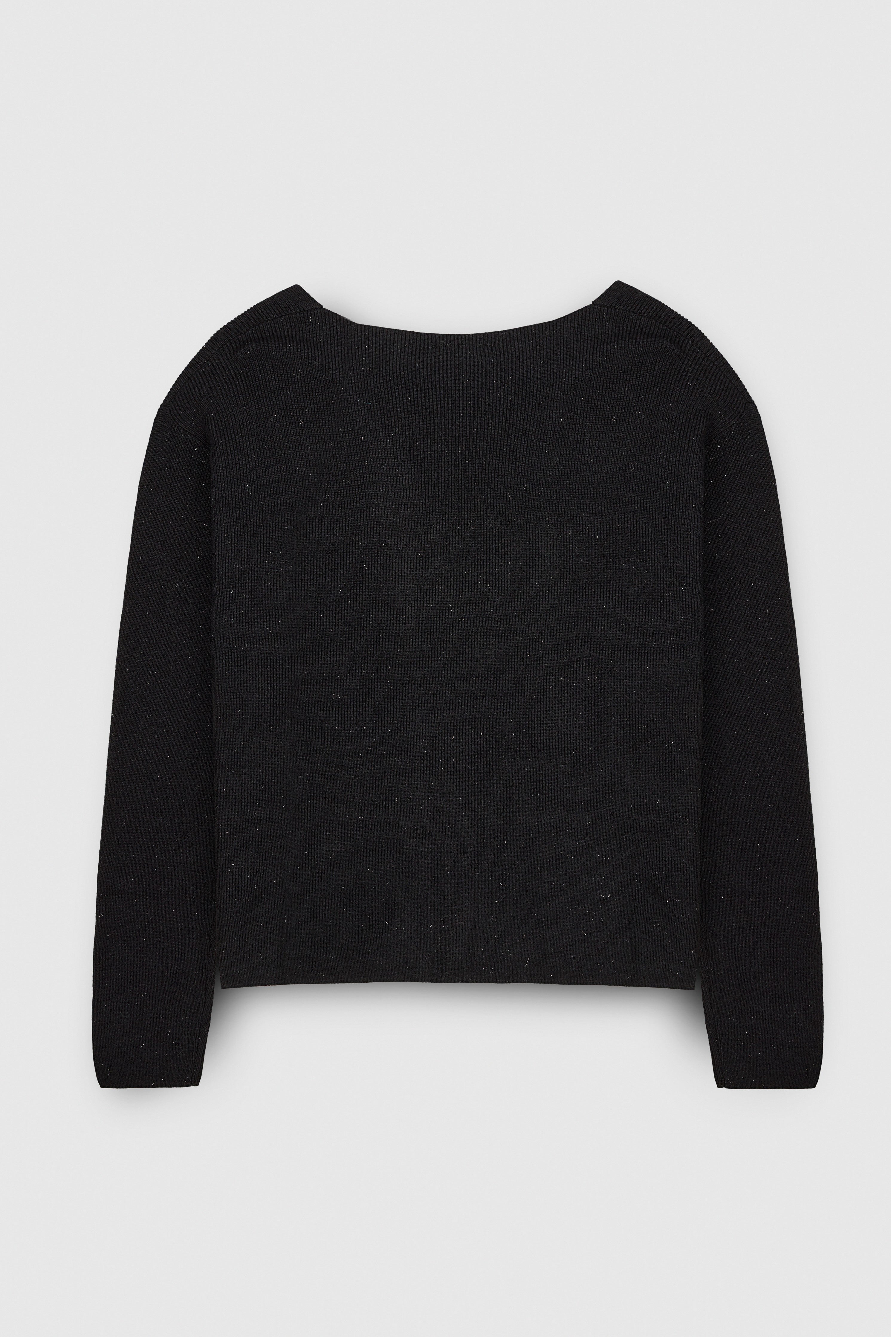 Teddy Smith P-Rita pull col V noir près du corps femme