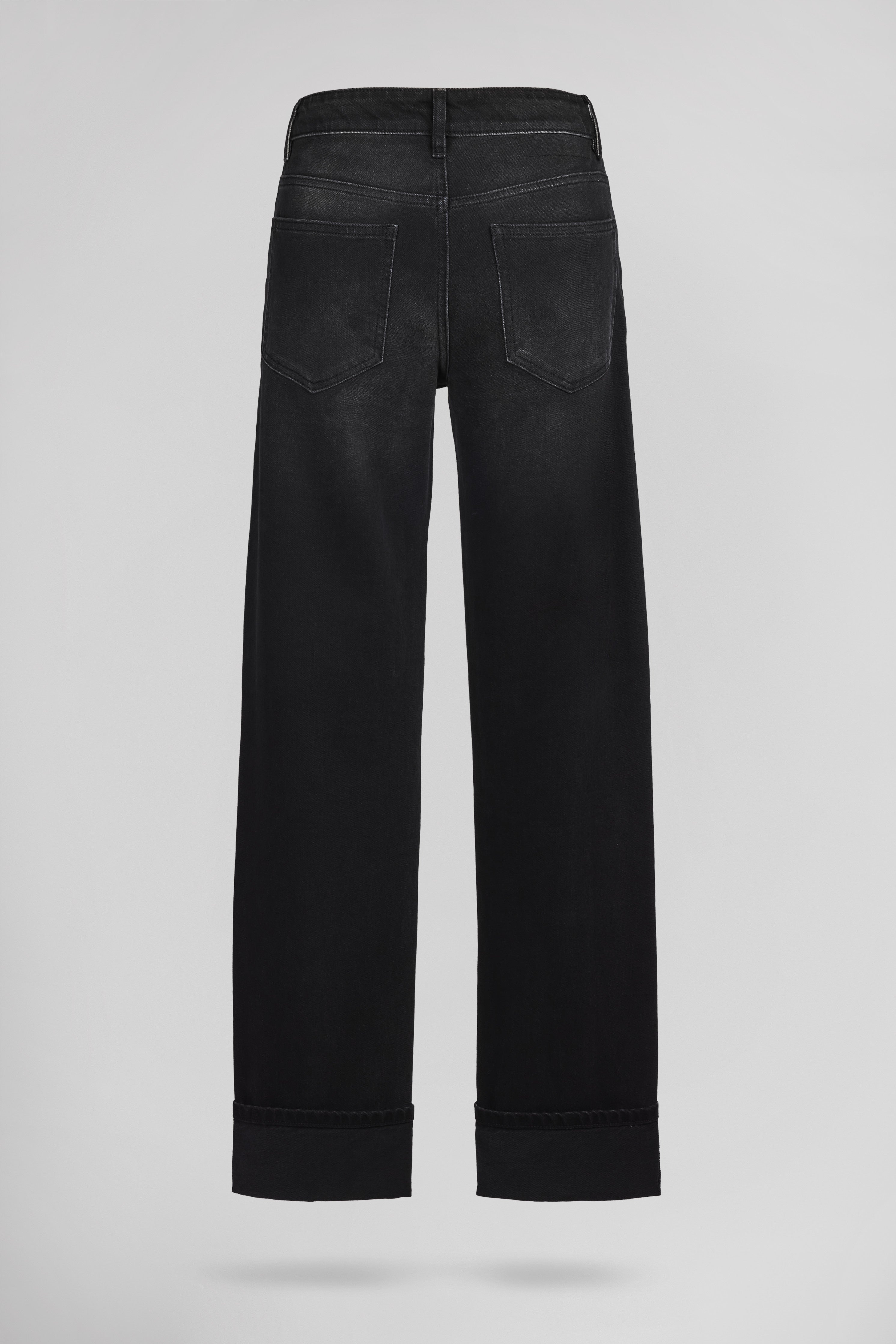 Teddy Smith Boyfriend Black Used jean droit noir femme