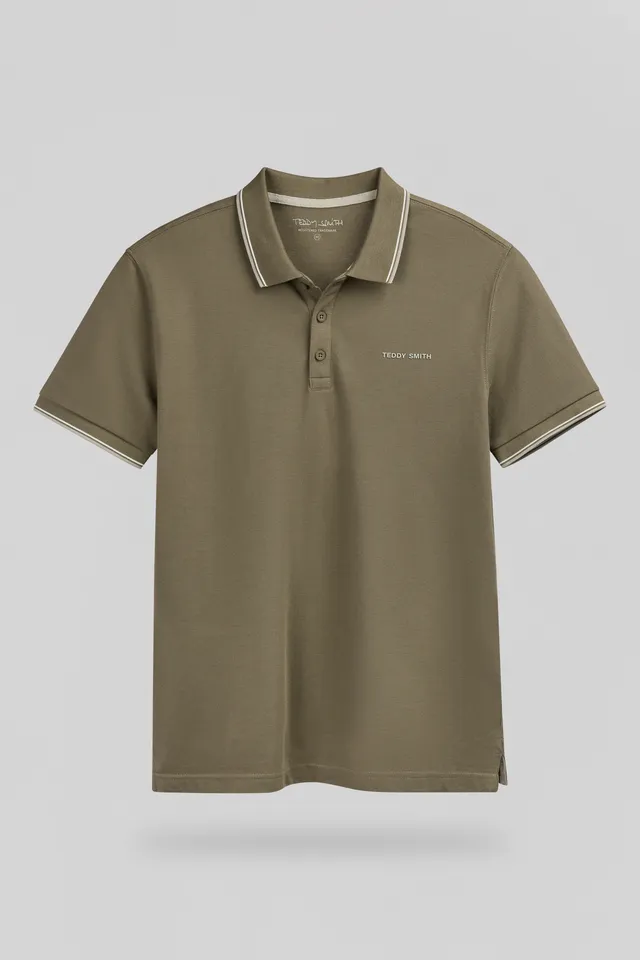 Teddy Smith Pasian 2 MC polo kaki homme
