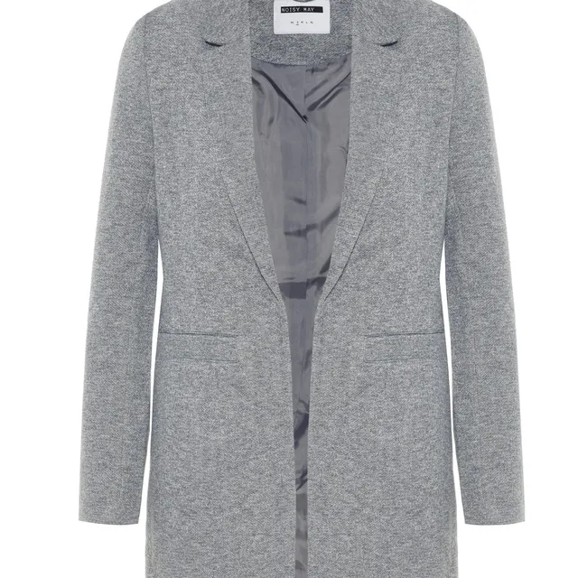 Noisy May blazer long coton sans fermeture