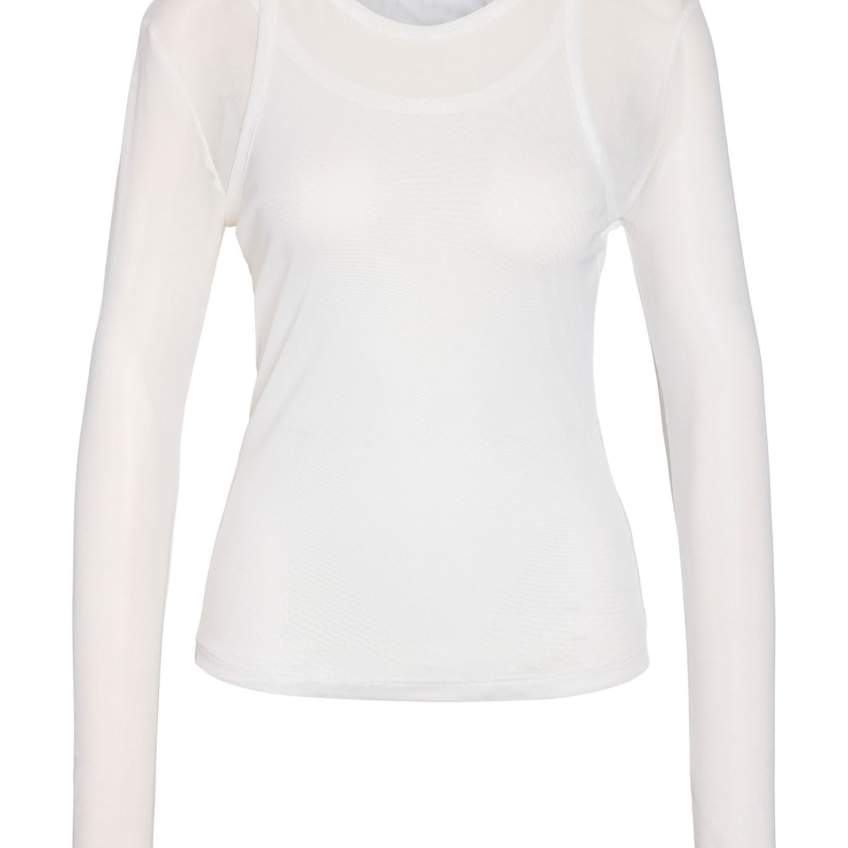 Noisy May top mesh manches longues double couche