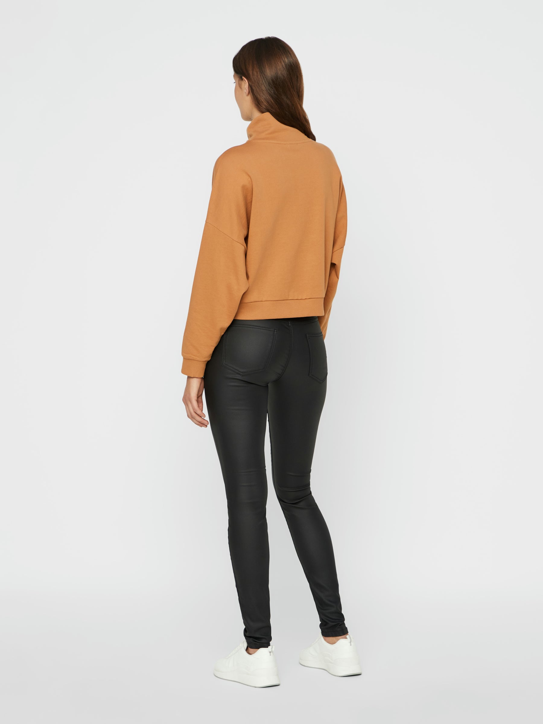 Noisy May Lucy pantalon enduit taille normale stretch