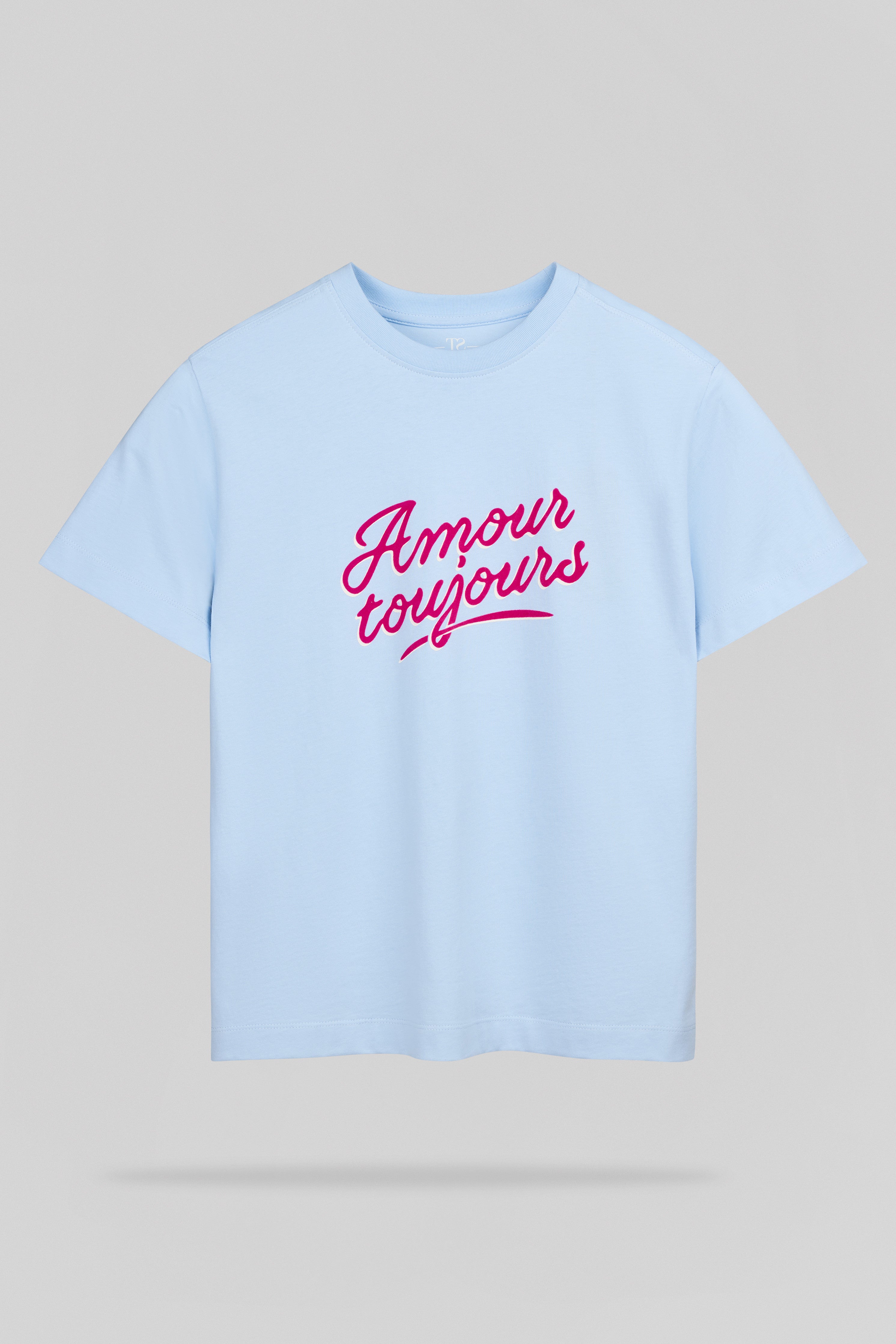 Teddy Smith T-Amour MC JR t-shirt bleu ciel fille