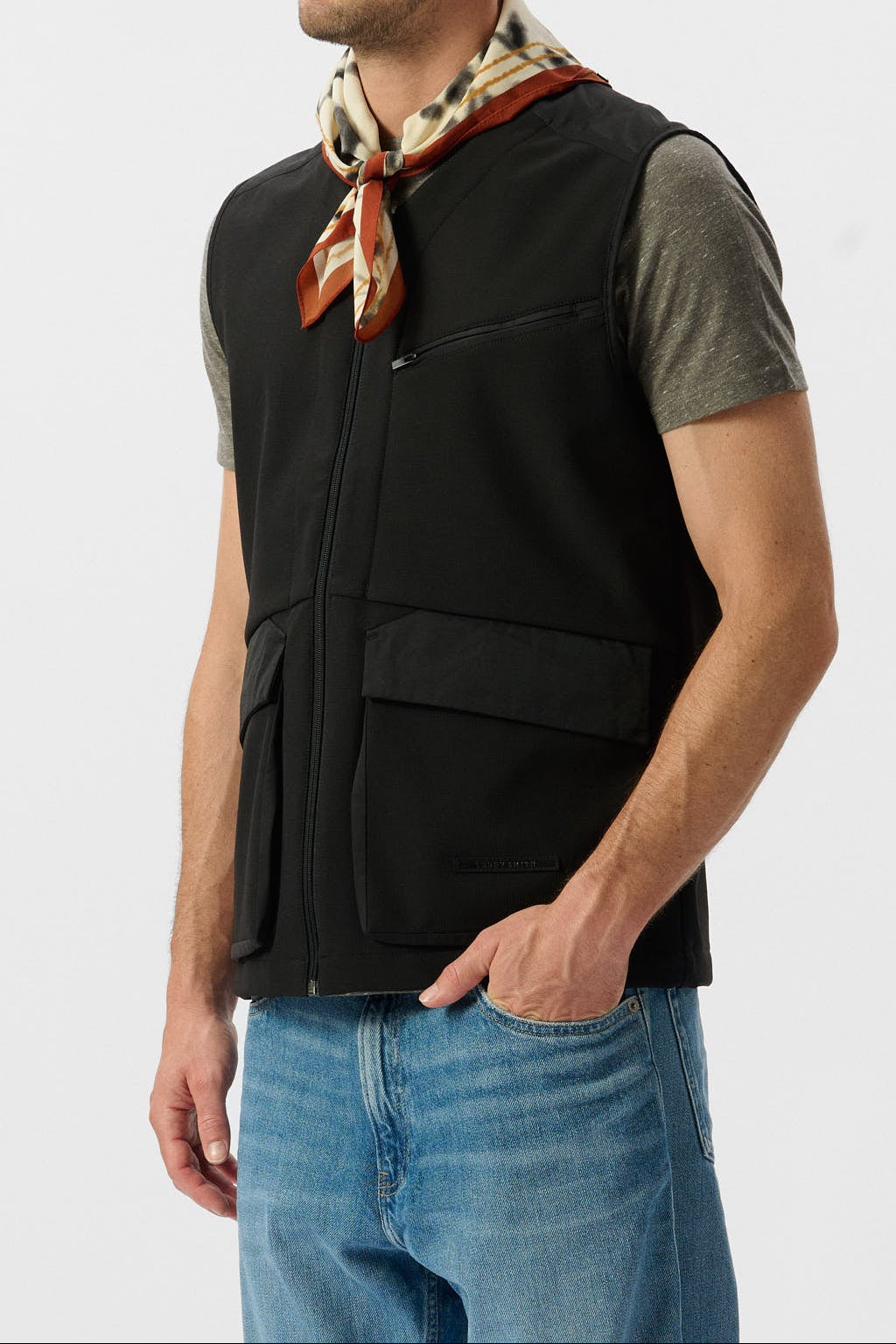 Teddy Smith B-Ester veste sans manches noir zippé homme
