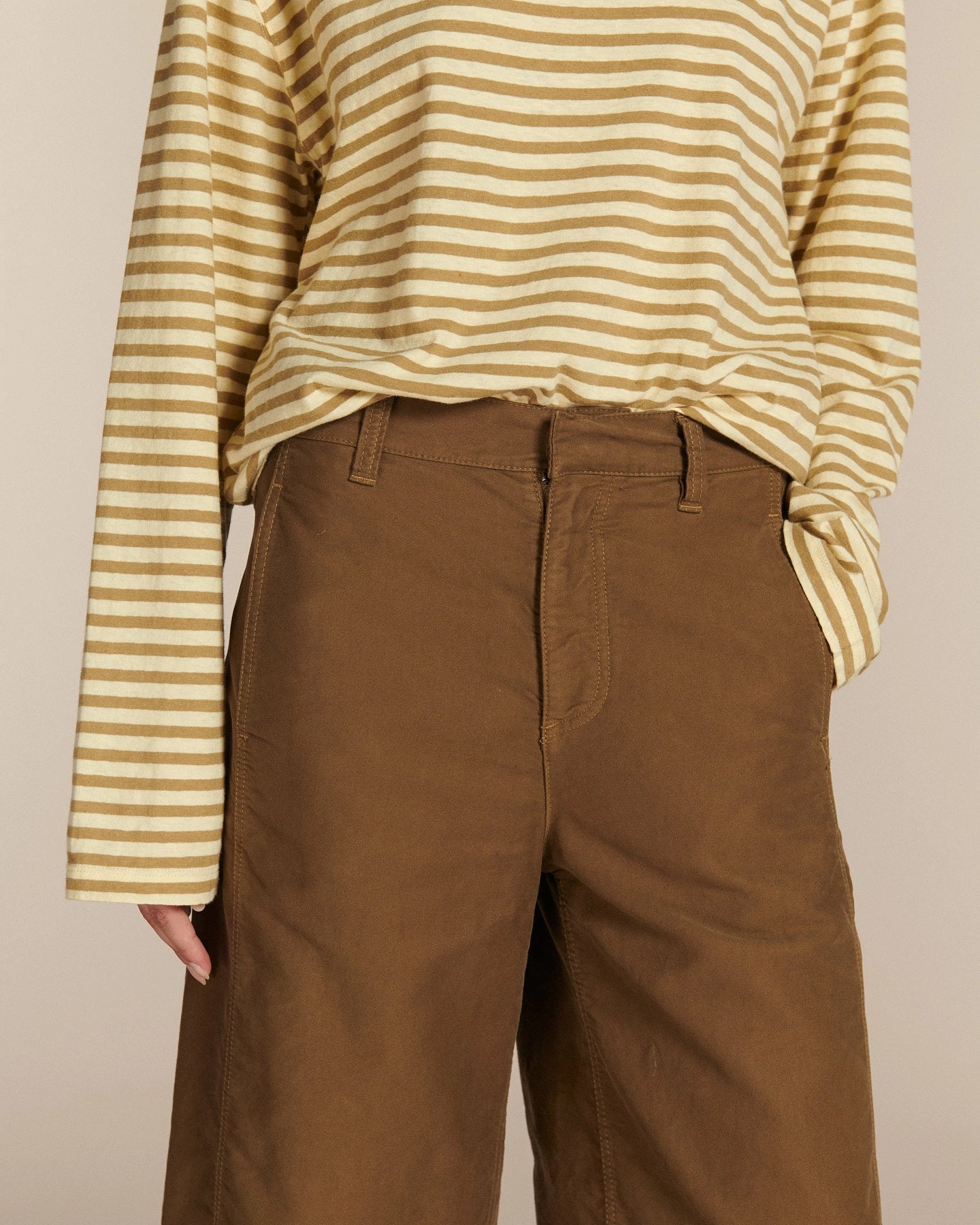 Labdip Orson pantalon barrel écorce satin coton