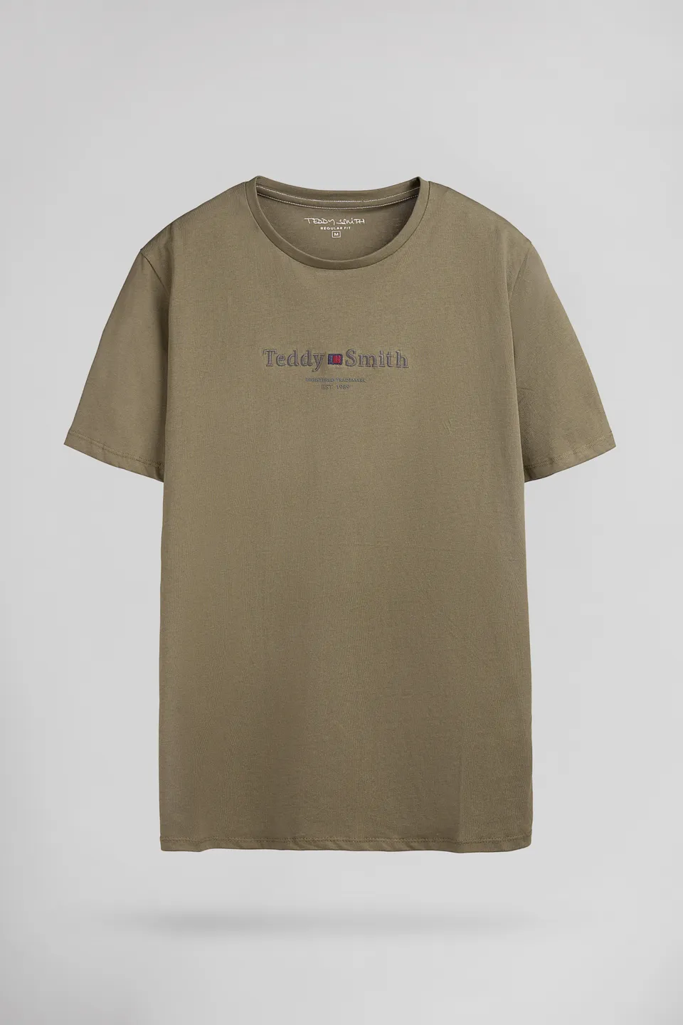Teddy Smith T-Jim MC t-shirt homme Dusty Kaki coton