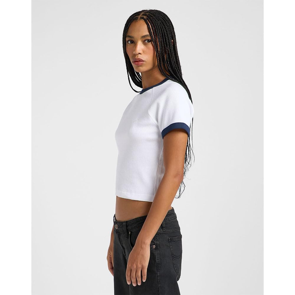 Lee Ringer Raglan Tee t-shirt femme indigo taille M