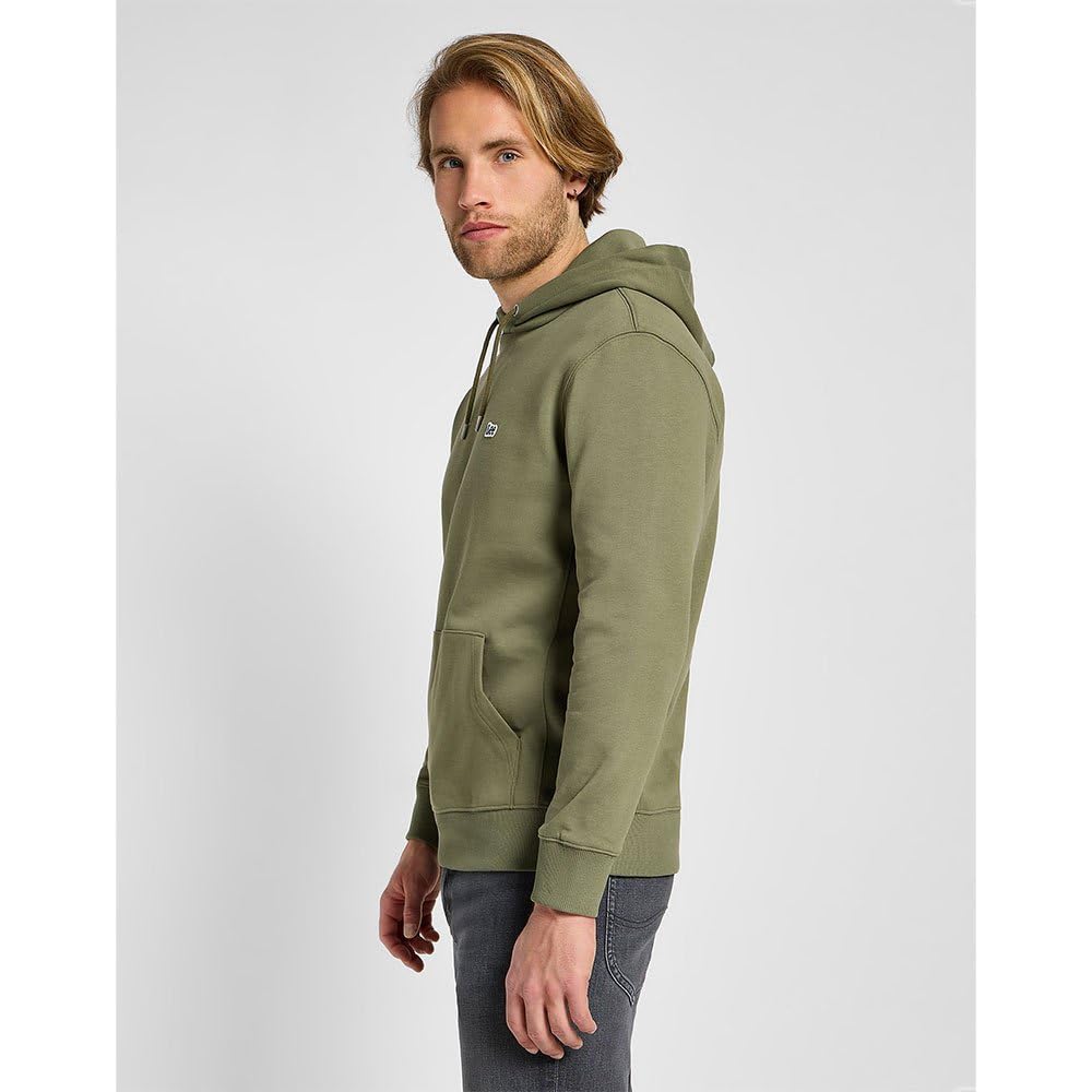 Lee Plain Hoodie sweat homme vert mercantile green