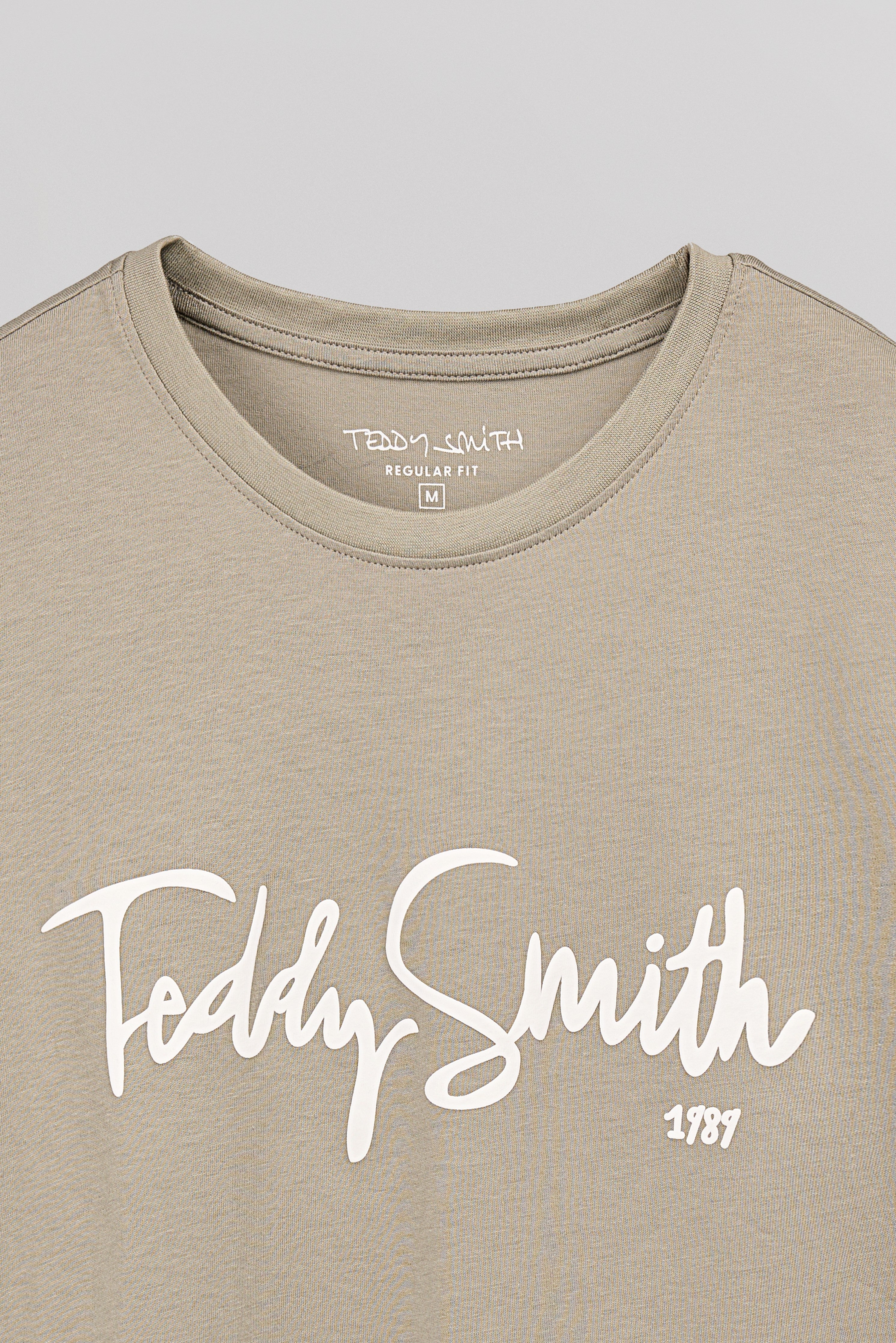 Teddy Smith T-Evry t-shirt classique Bleach Kaki taille S