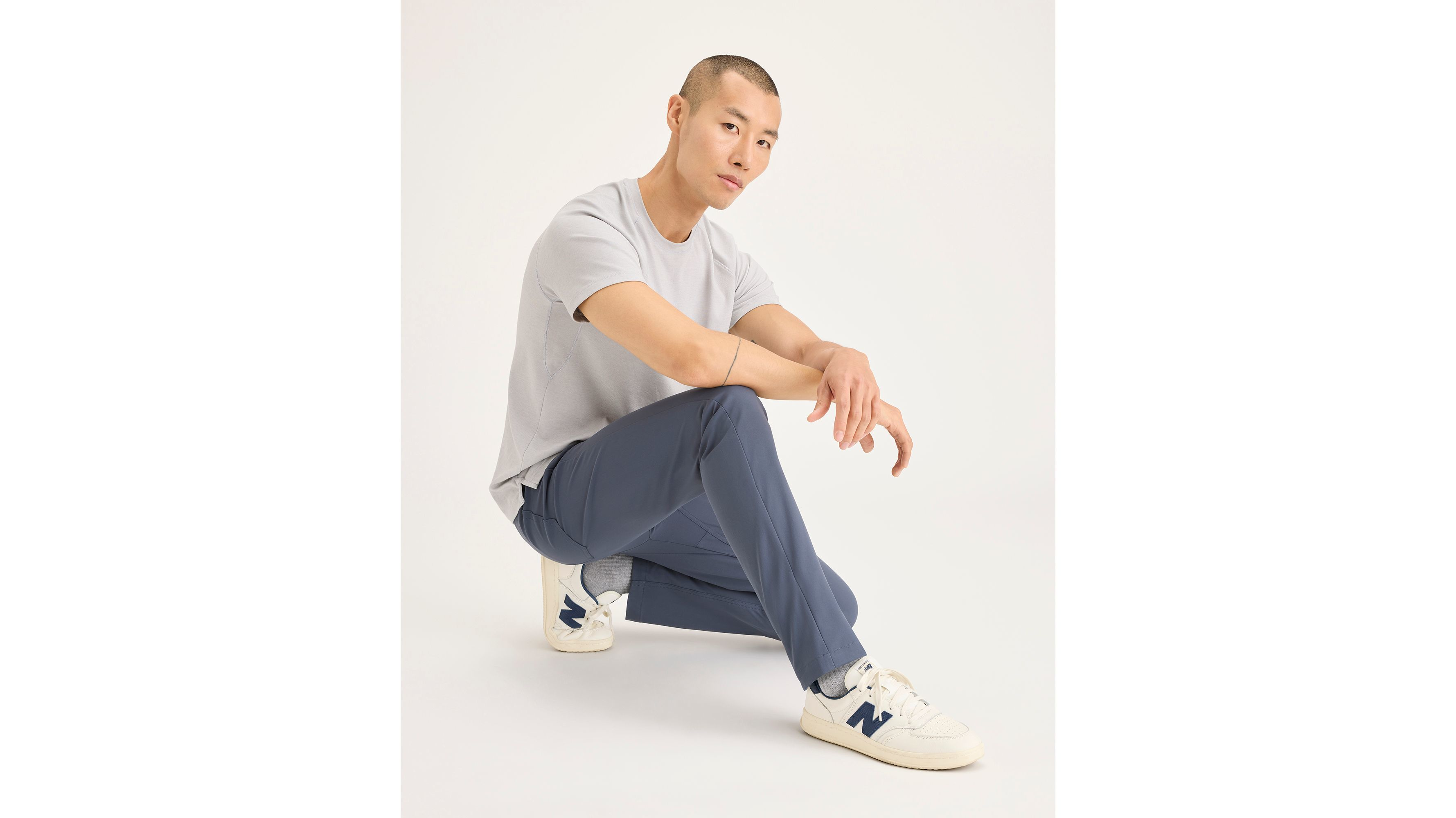 Dockers Go Airweave 5-Pocket chino homme Bleu slim
