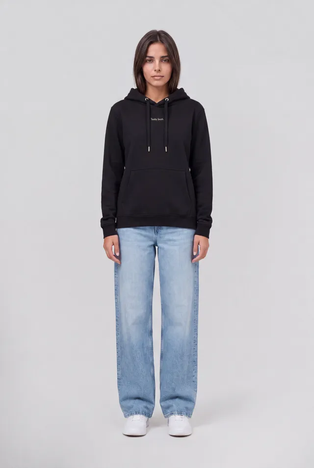 Teddy Smith S-Solene Hoody sweat capuche noir femme coton