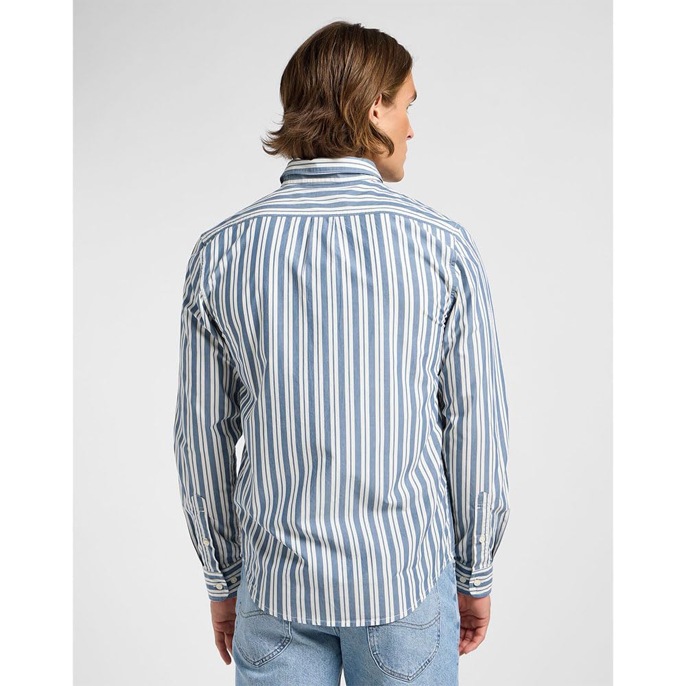 Lee Button Down chemise homme Orion Stripe coton