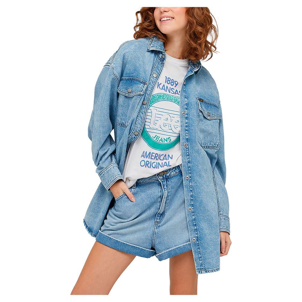 Lee Western surchemise femme bleu givré denim