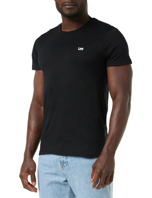 Lee Twin Pack Crew tee shirt noir blanc lot de 2