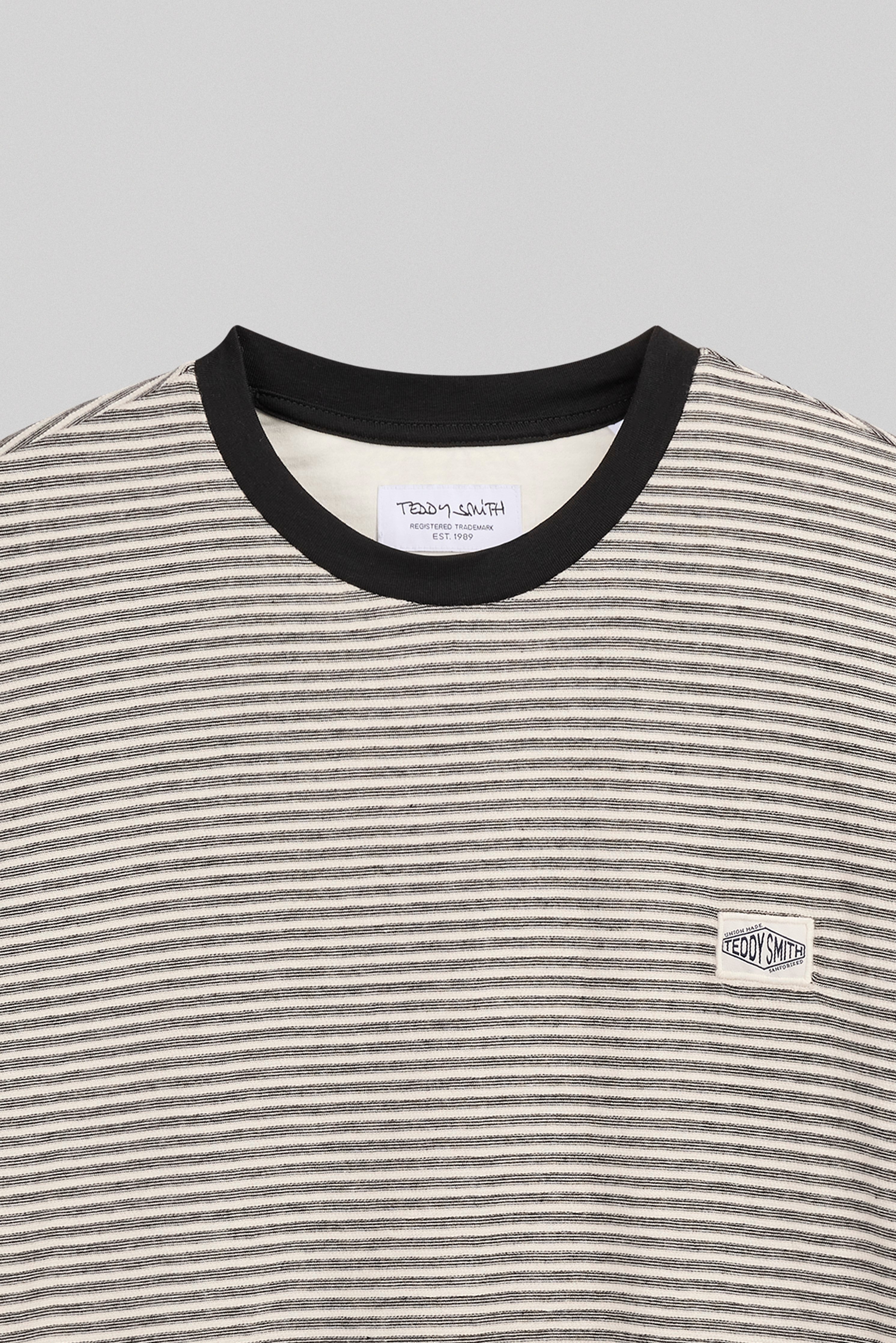 Teddy Smith T-Joos MC t-shirt rayé noir homme
