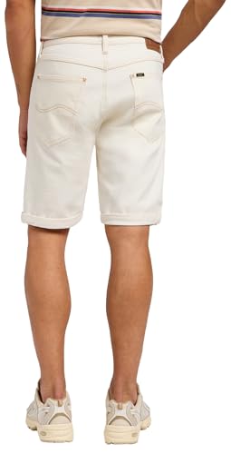 Lee 5 Pocket Short short homme Clean White denim coton
